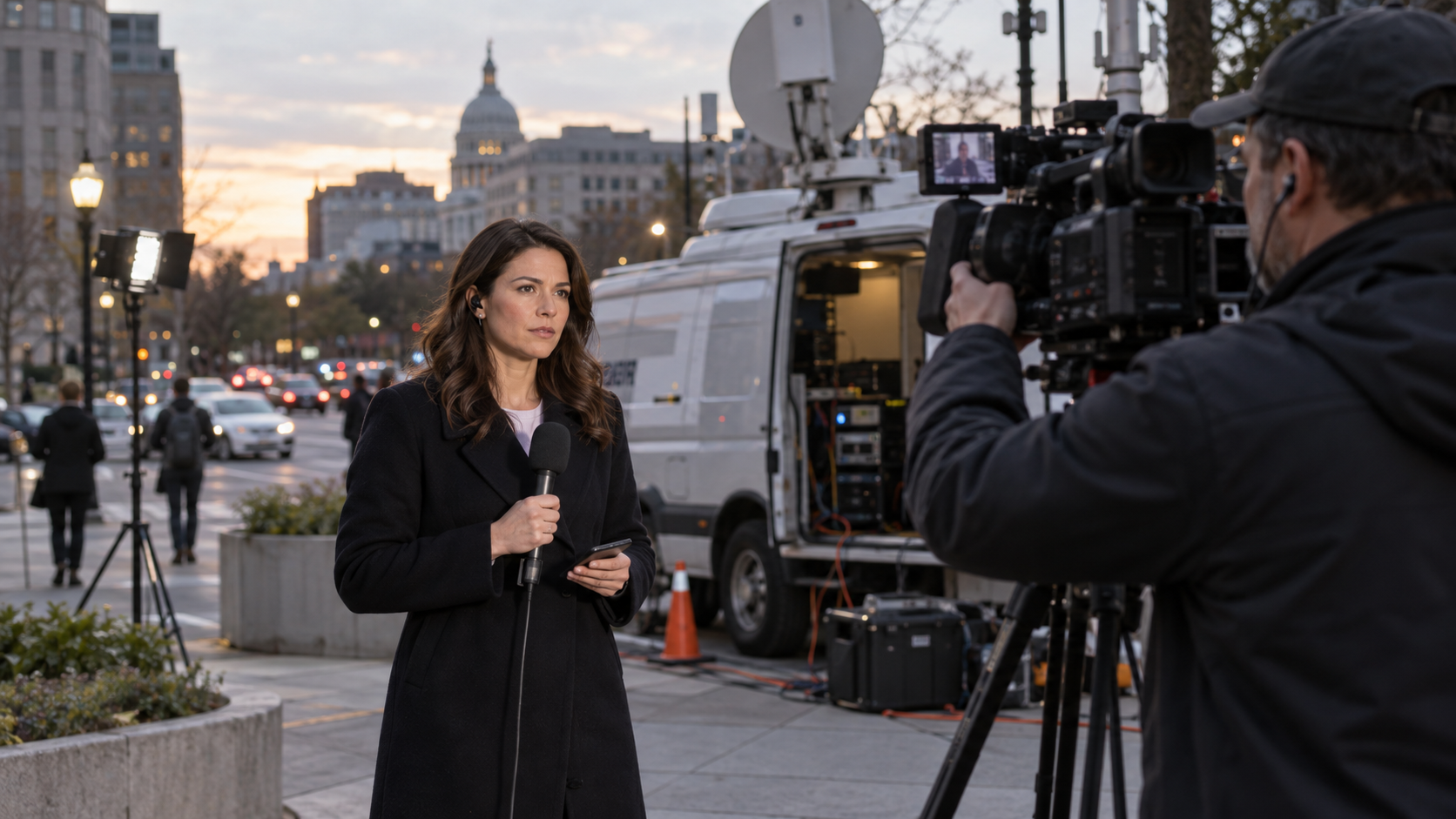 What Is a Live Shot in TV News?