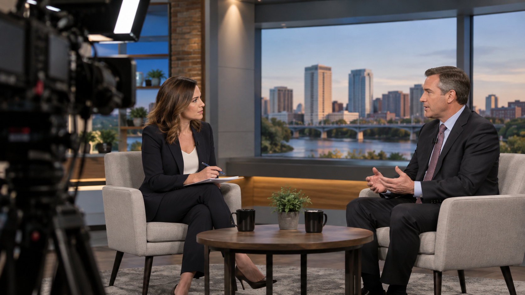 What Is a Two-Shot in Television News?