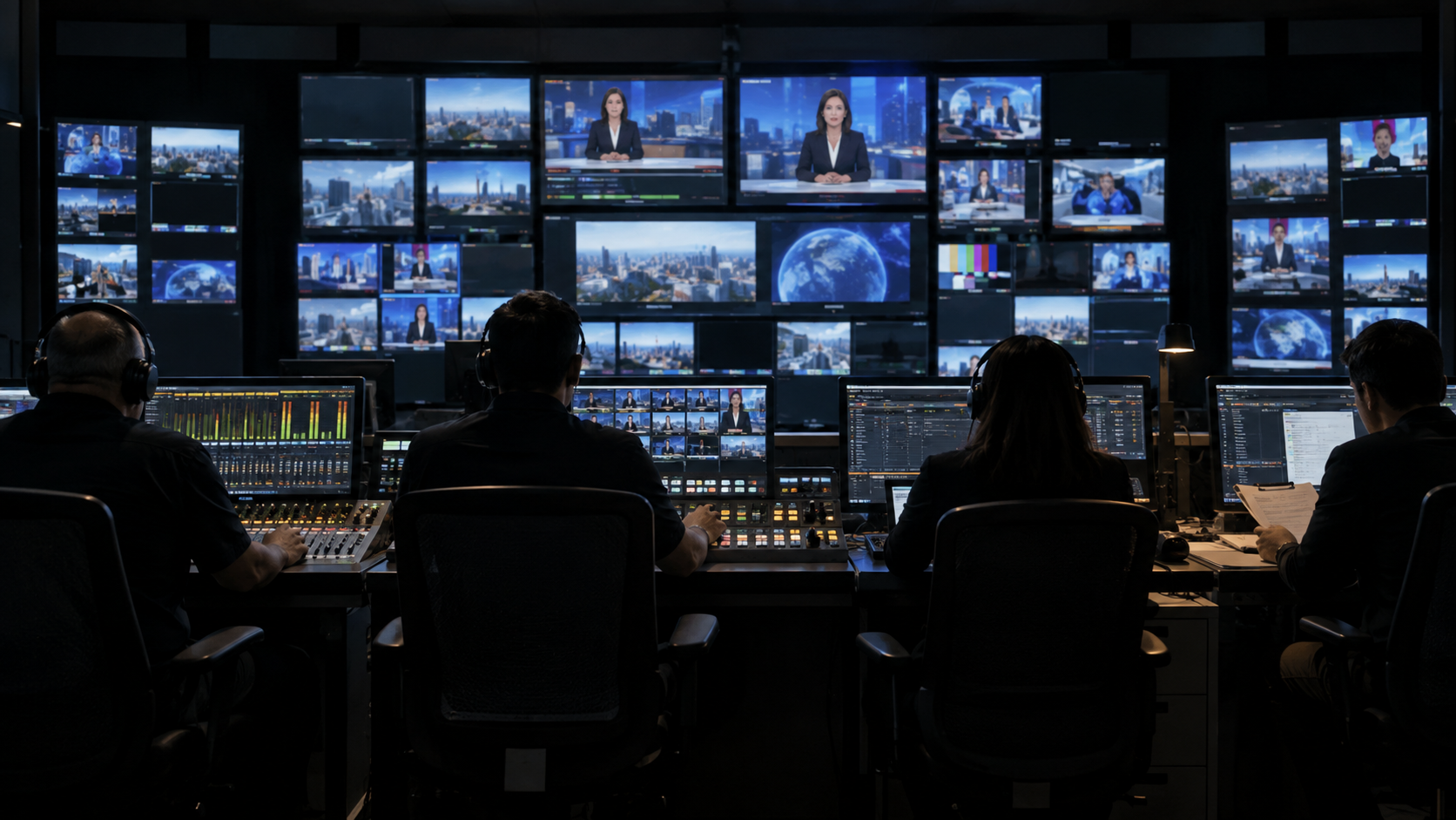 What Happens in a Television News Control Room?