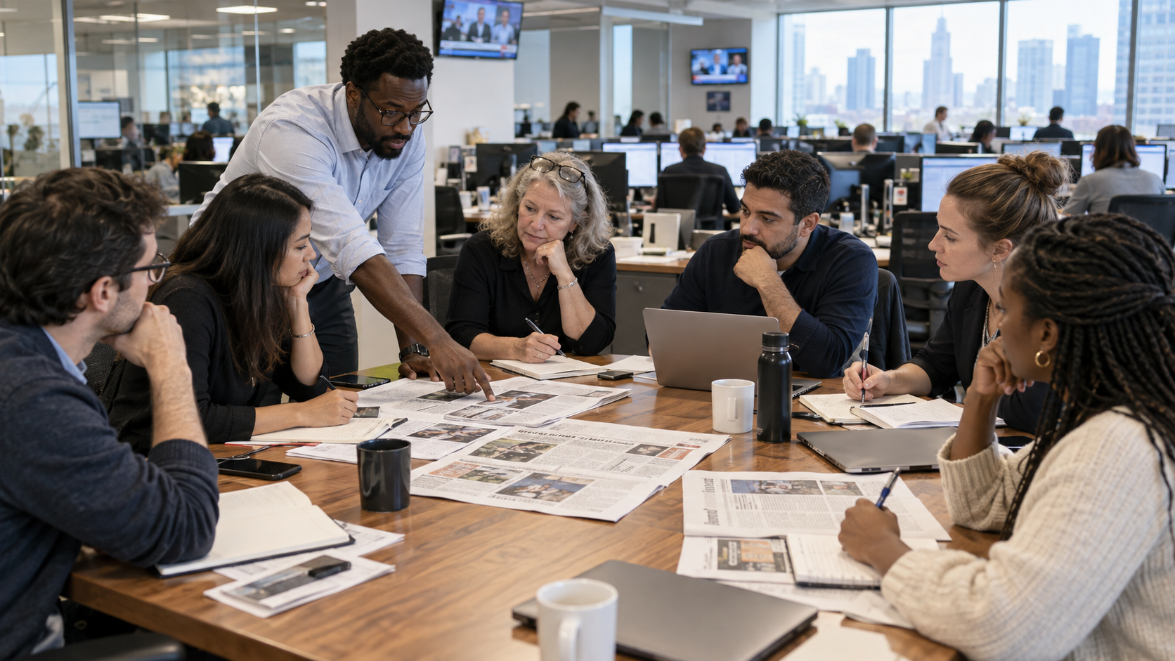 What Happens in a Newsroom Morning Meeting?