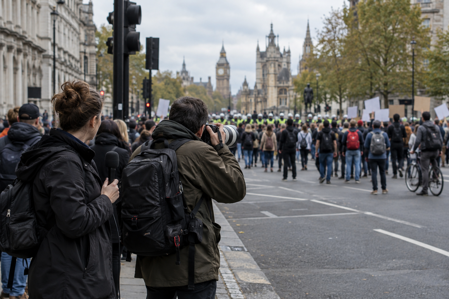 How Do Newsrooms Cover Civil Unrest?