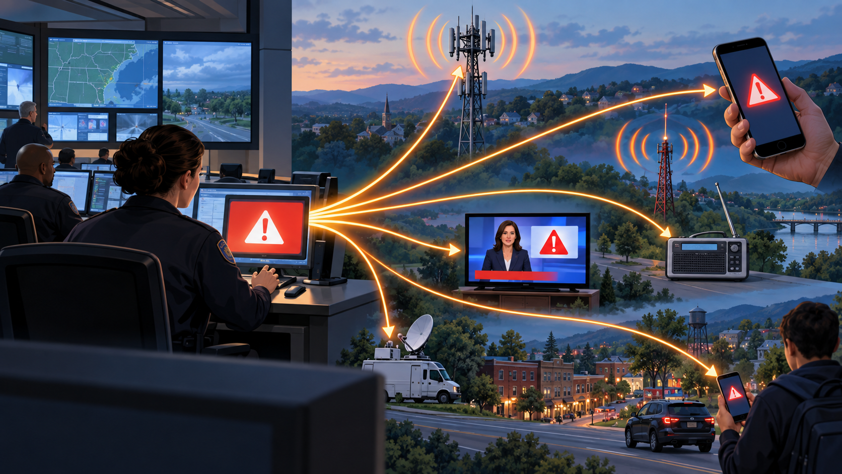 How Emergency Alerts Reach the Public