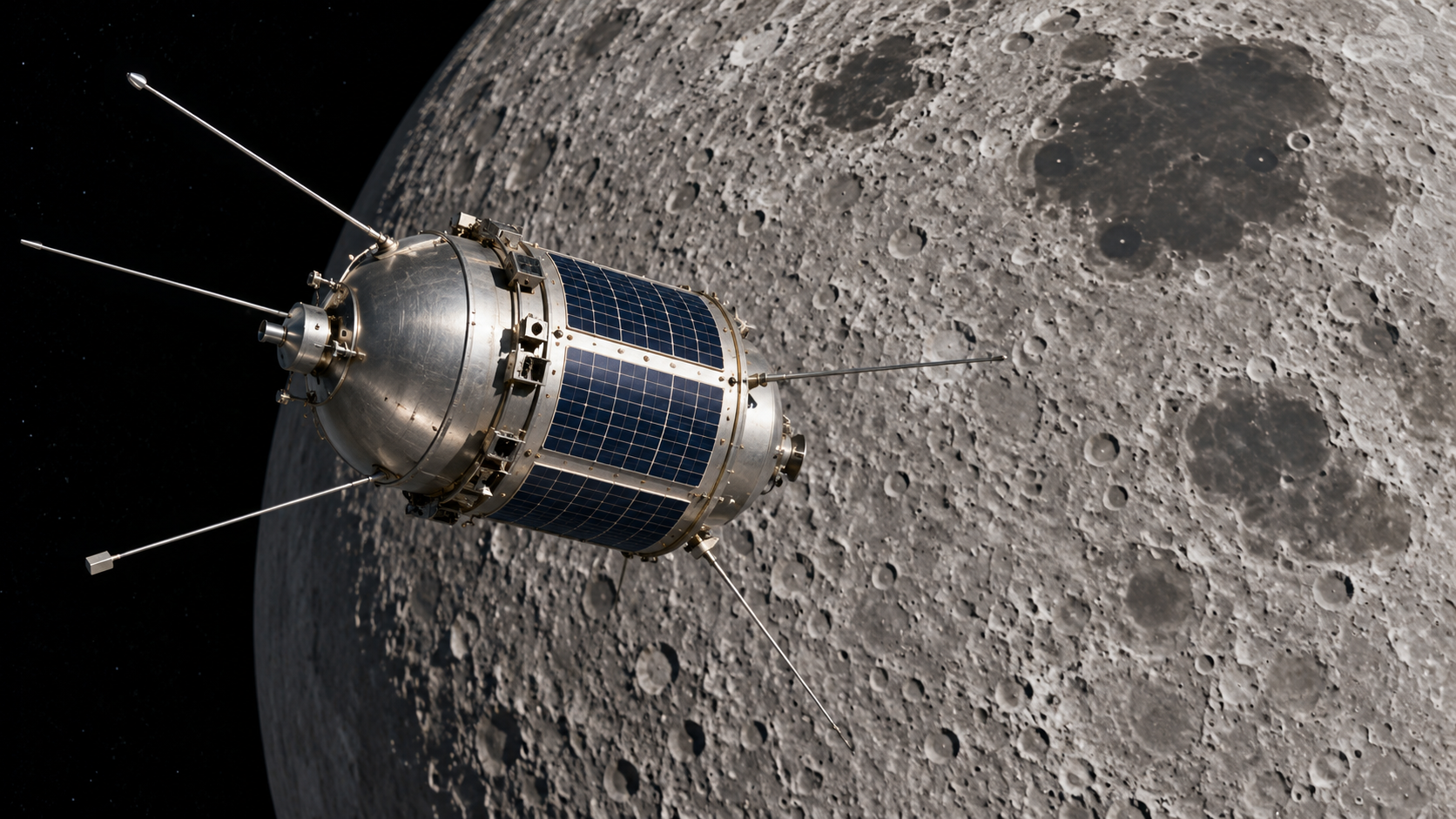 Reconstruction of Luna 3 near the lunar far side in 1959