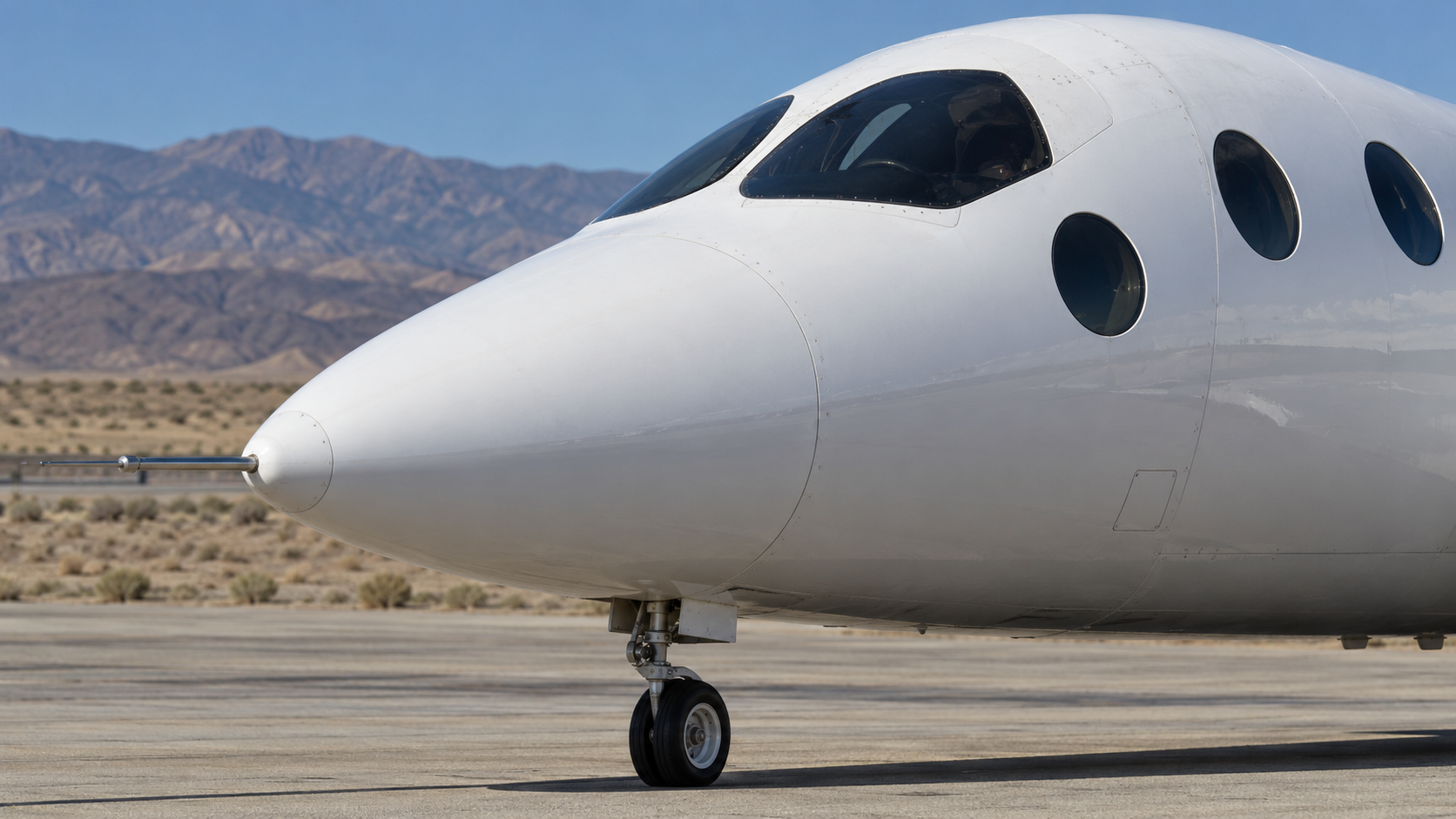 Reconstruction of the forward section of SpaceShipTwo at Mojave in 2010
