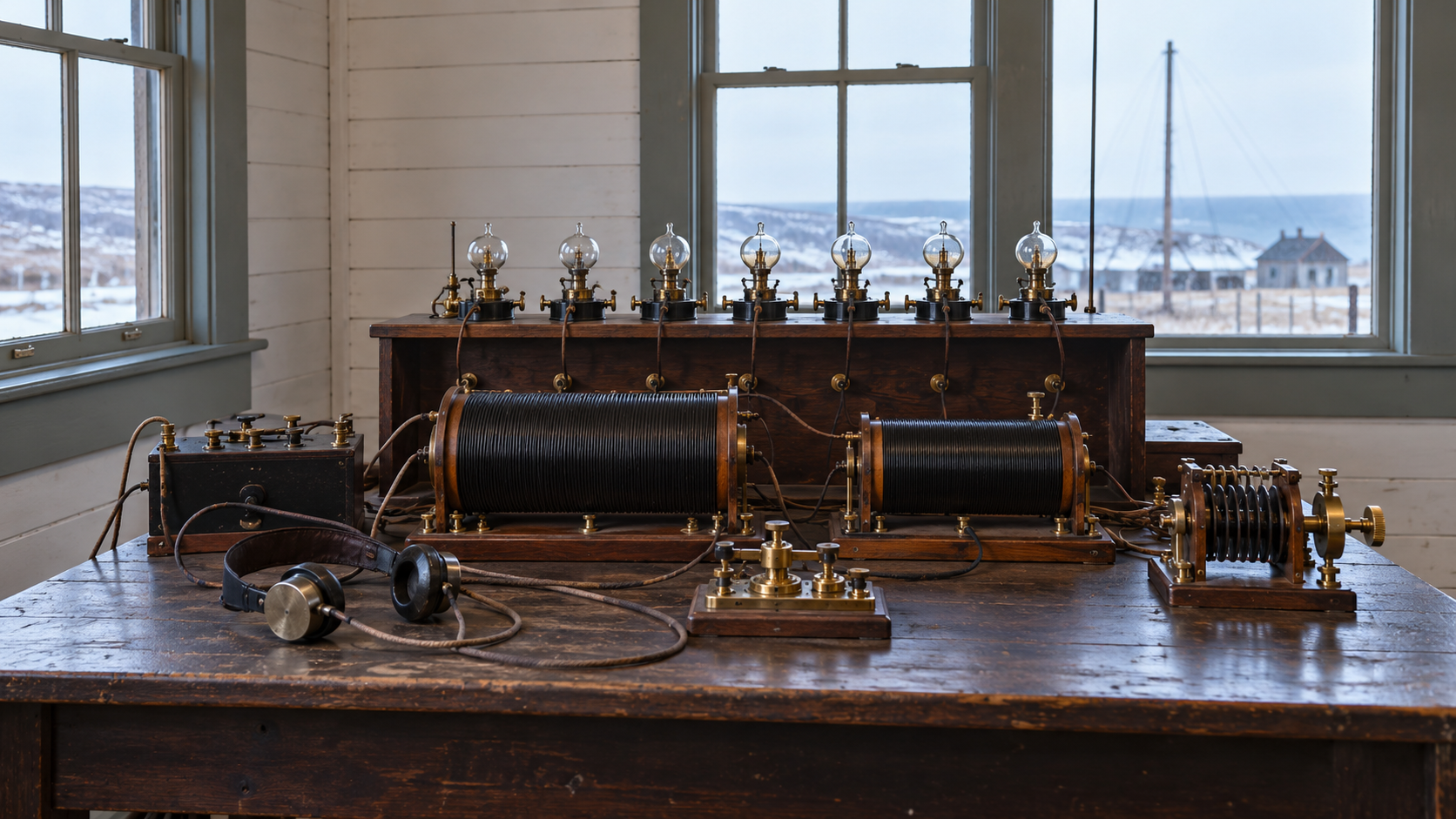 Historical reconstruction of early transatlantic wireless receiving equipment