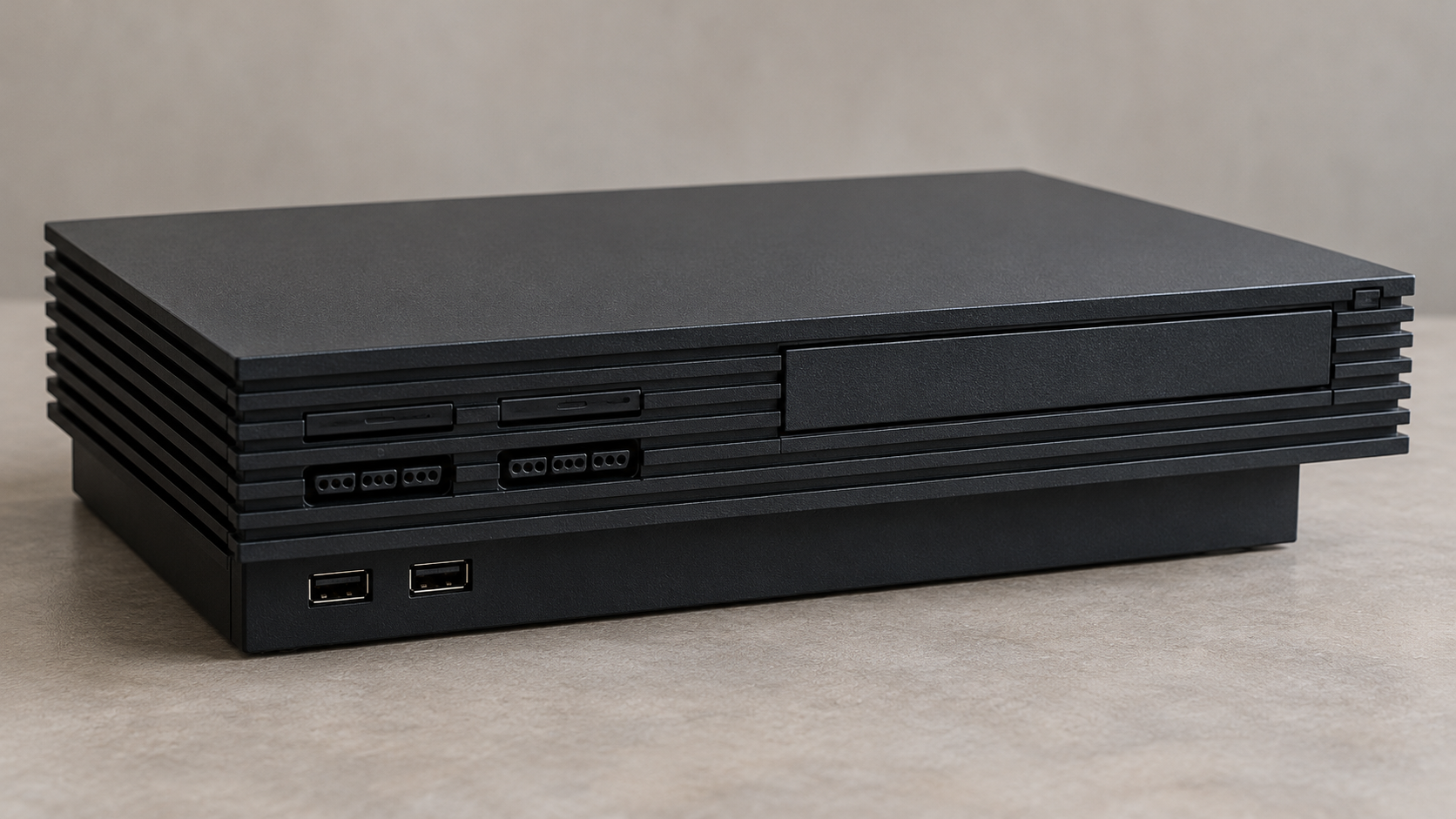 Historical reconstruction of the original full-size PlayStation 2 console