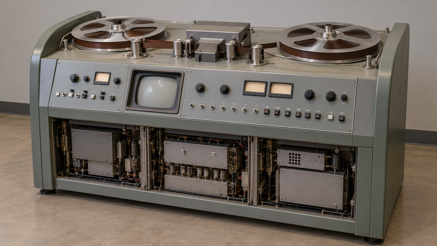 Historical reconstruction of an Ampex VRX-1000 broadcast videotape recorder