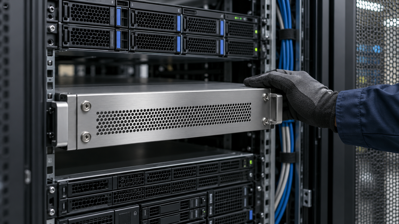 Tamper-resistant cryptographic appliance installed in a secured server rack