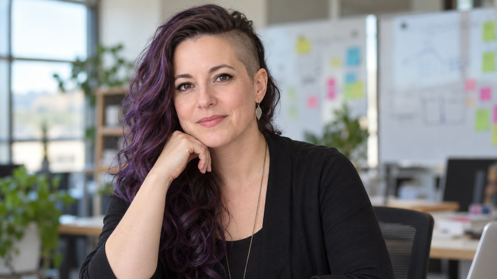AI-generated realistic editorial recreation of Erica Joy Baker speaking about inclusion in the technology industry