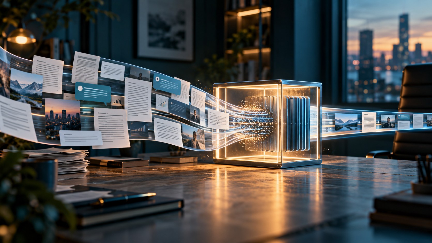 Original editorial visualization explaining AI context window