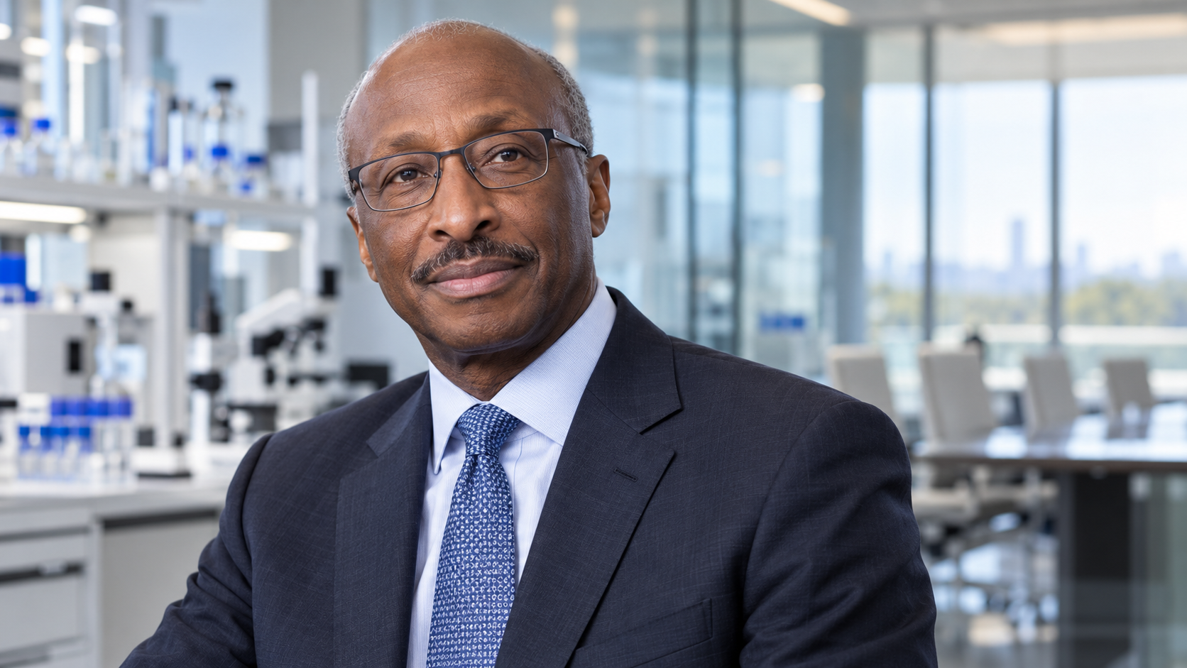 AI-generated editorial portrait of Kenneth Frazier at a responsible-business forum