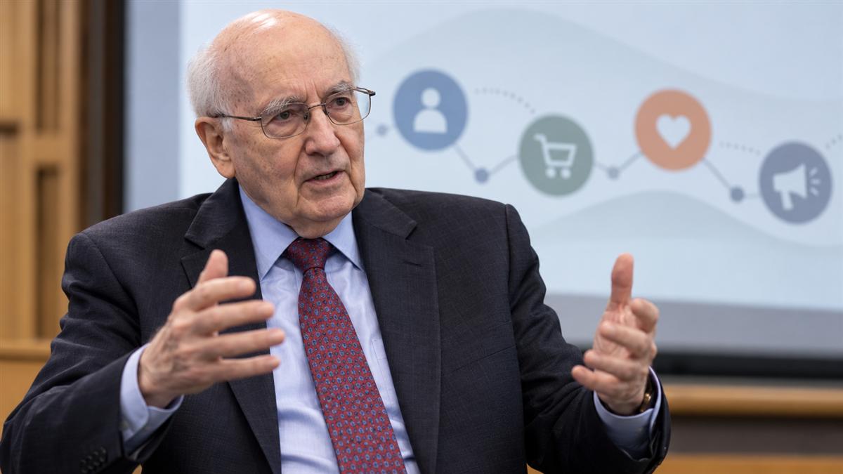 AI-generated editorial portrait of Philip Kotler teaching customer-centered marketing