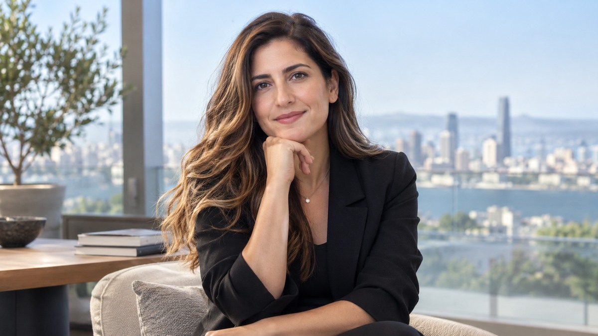 AI-generated editorial portrait of Leila Hoteit in a setting inspired by the business idea “Resilience is simply the ability to transform challenges into advantages.”