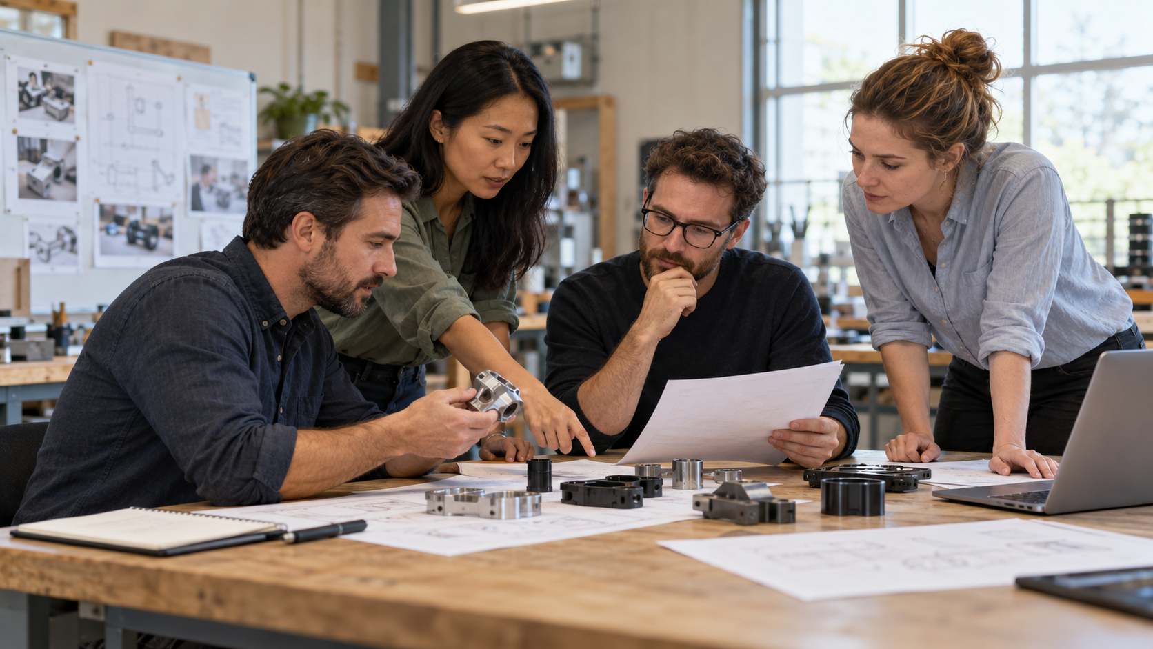 Operations team comparing internal production with an outside supplier proposal.