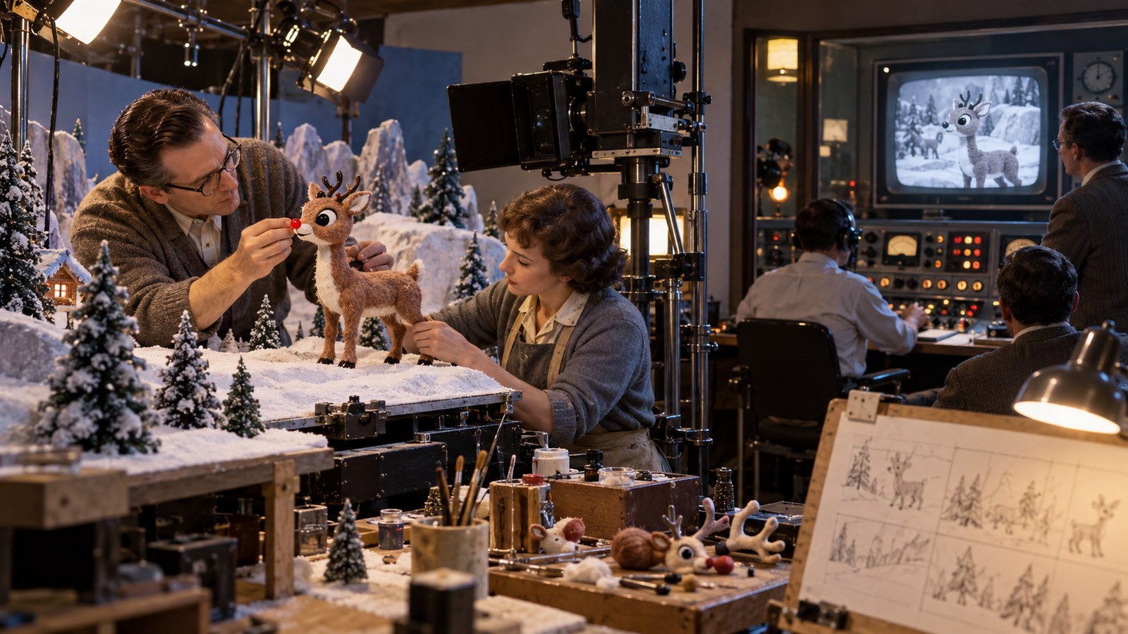 AI reconstruction of Rudolph the Red-Nosed Reindeer premiered on NBC on December 6, 1964