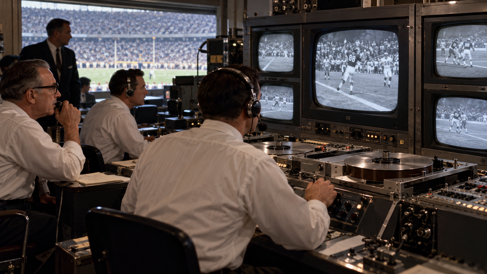 Photorealistic reconstruction of the first instant replay during the 1963 Army-Navy game.
