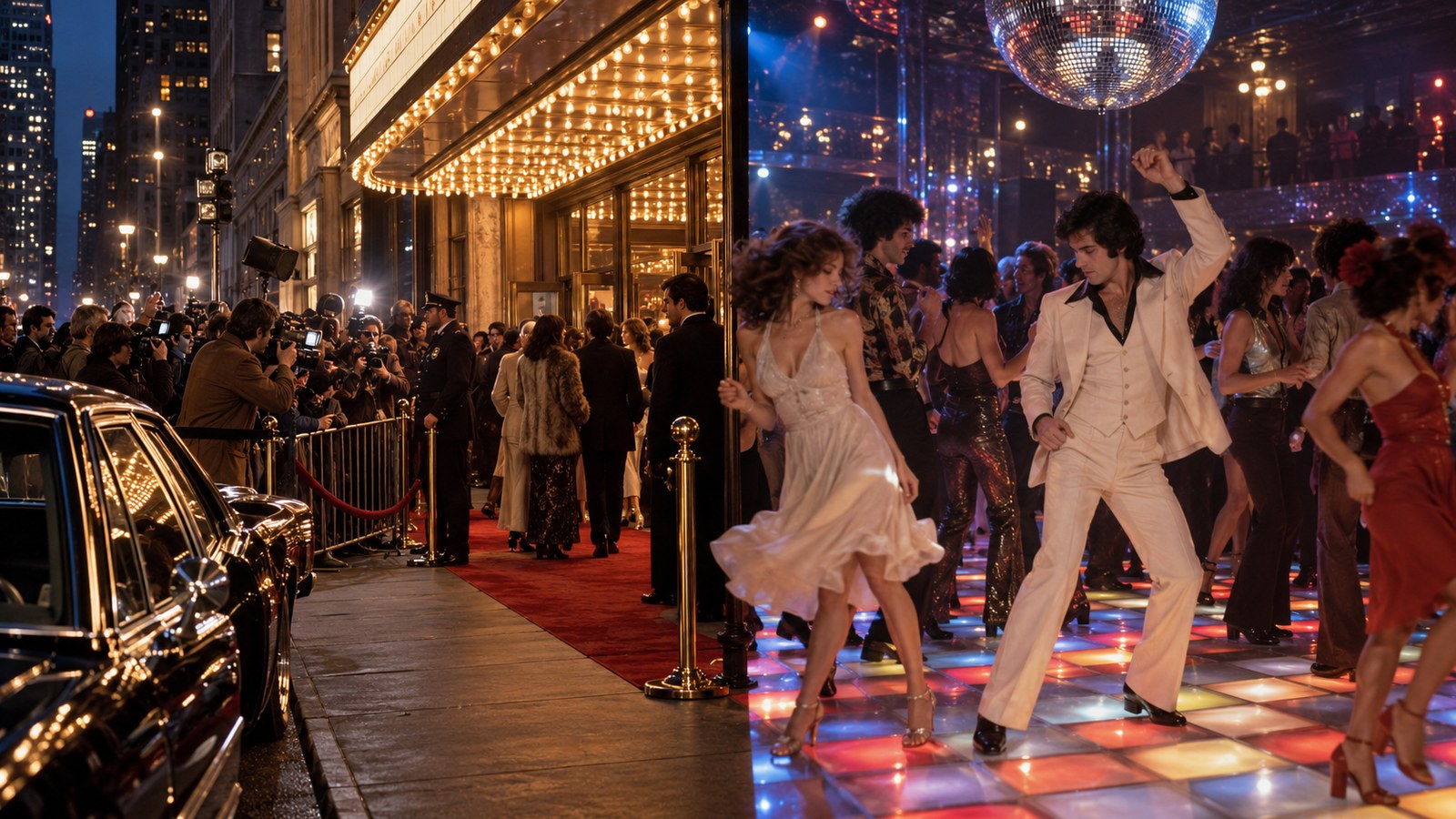 AI reconstruction of Saturday Night Fever premiered in New York City on December 12, 1977