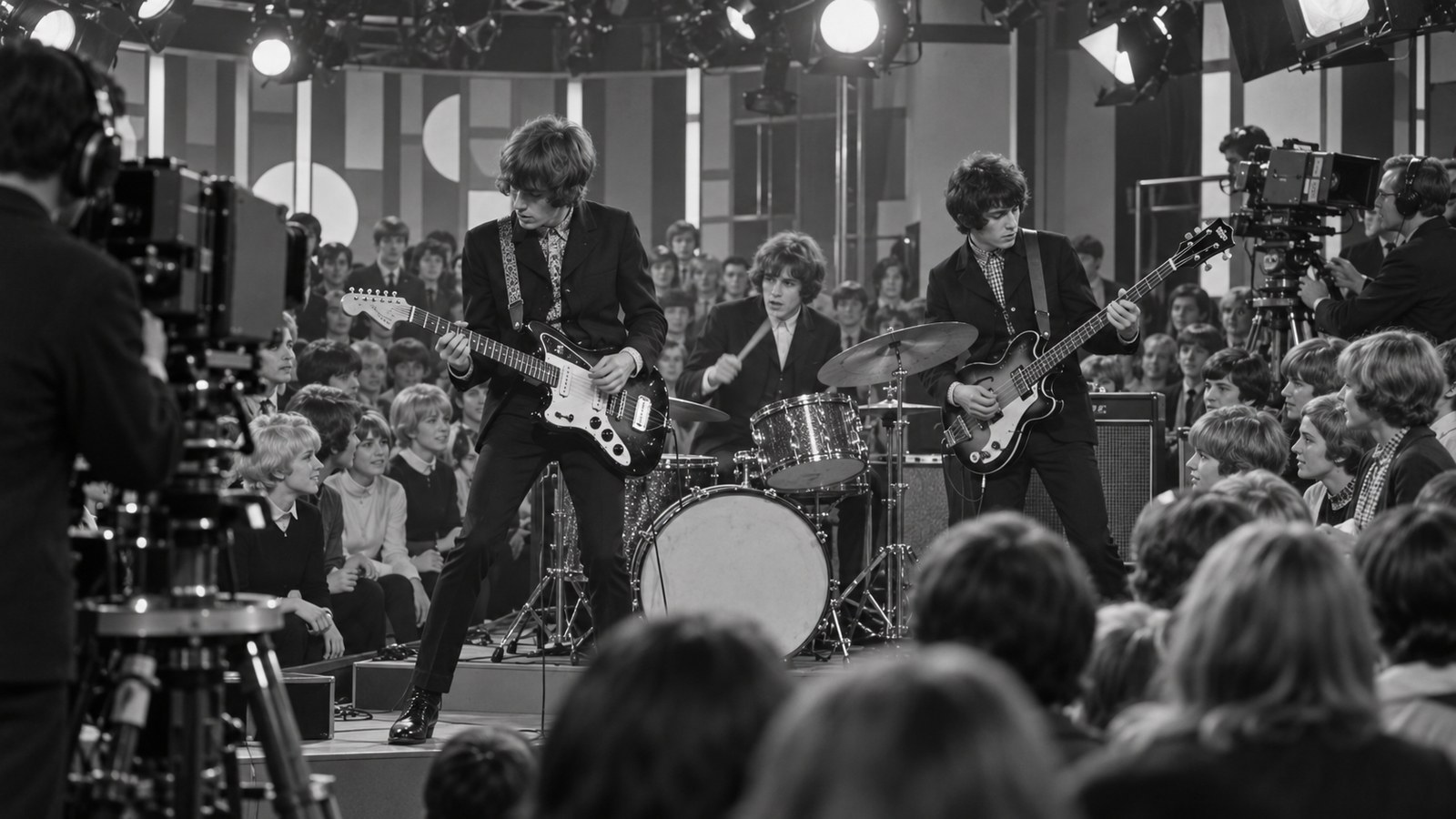AI reconstruction of the Jimi Hendrix Experience made its British television debut on Ready Steady Go! on December 13, 1966