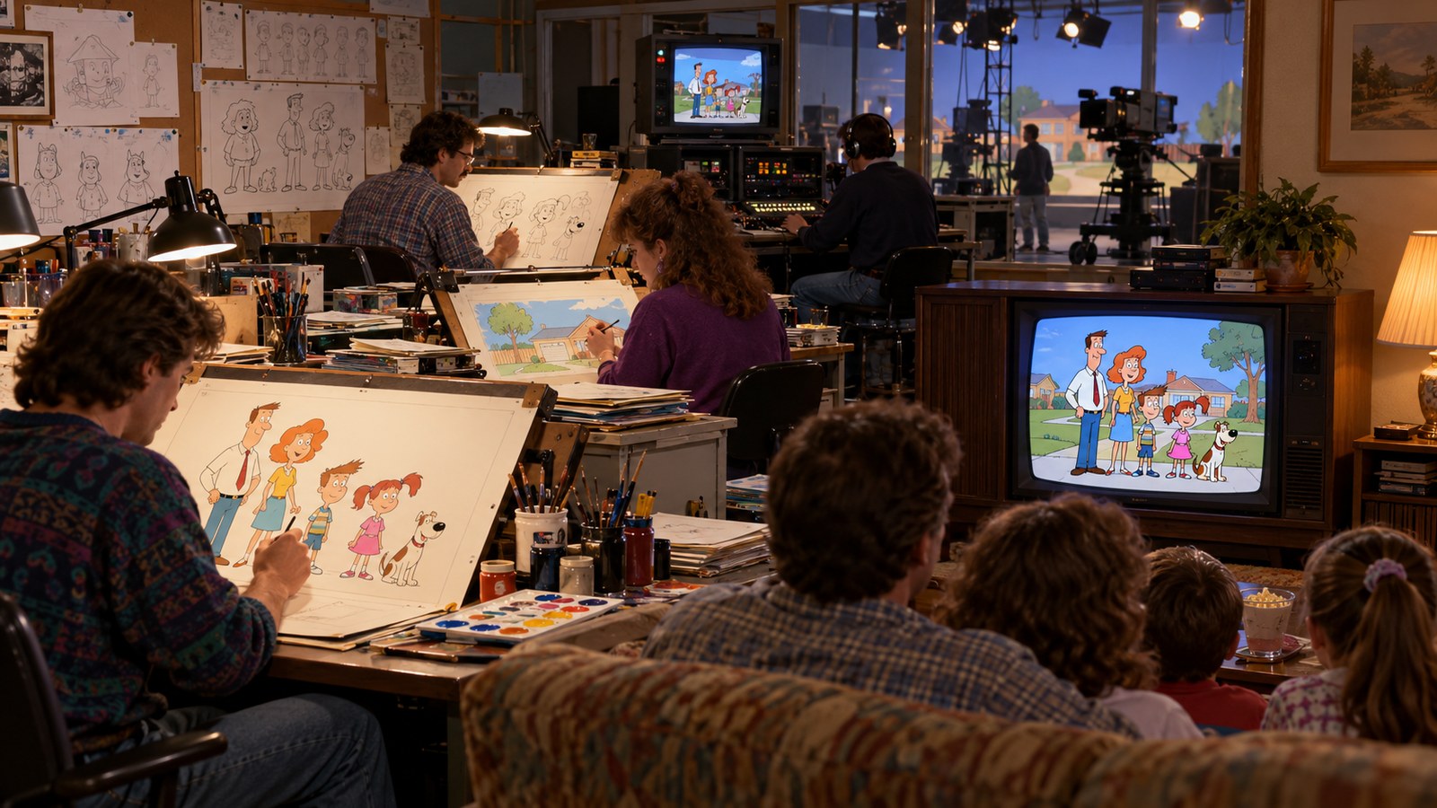 AI reconstruction of The Simpsons premiered as a half-hour series on Fox on December 17, 1989