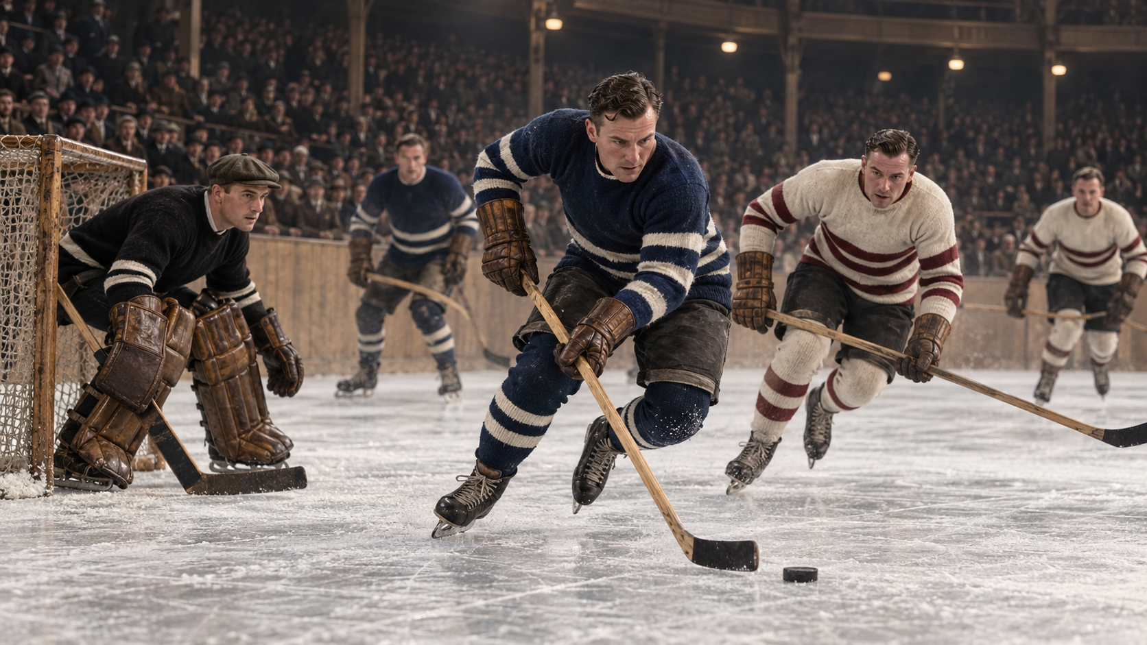 Photorealistic historical reconstruction of the NHL's first regular-season games in 1917.