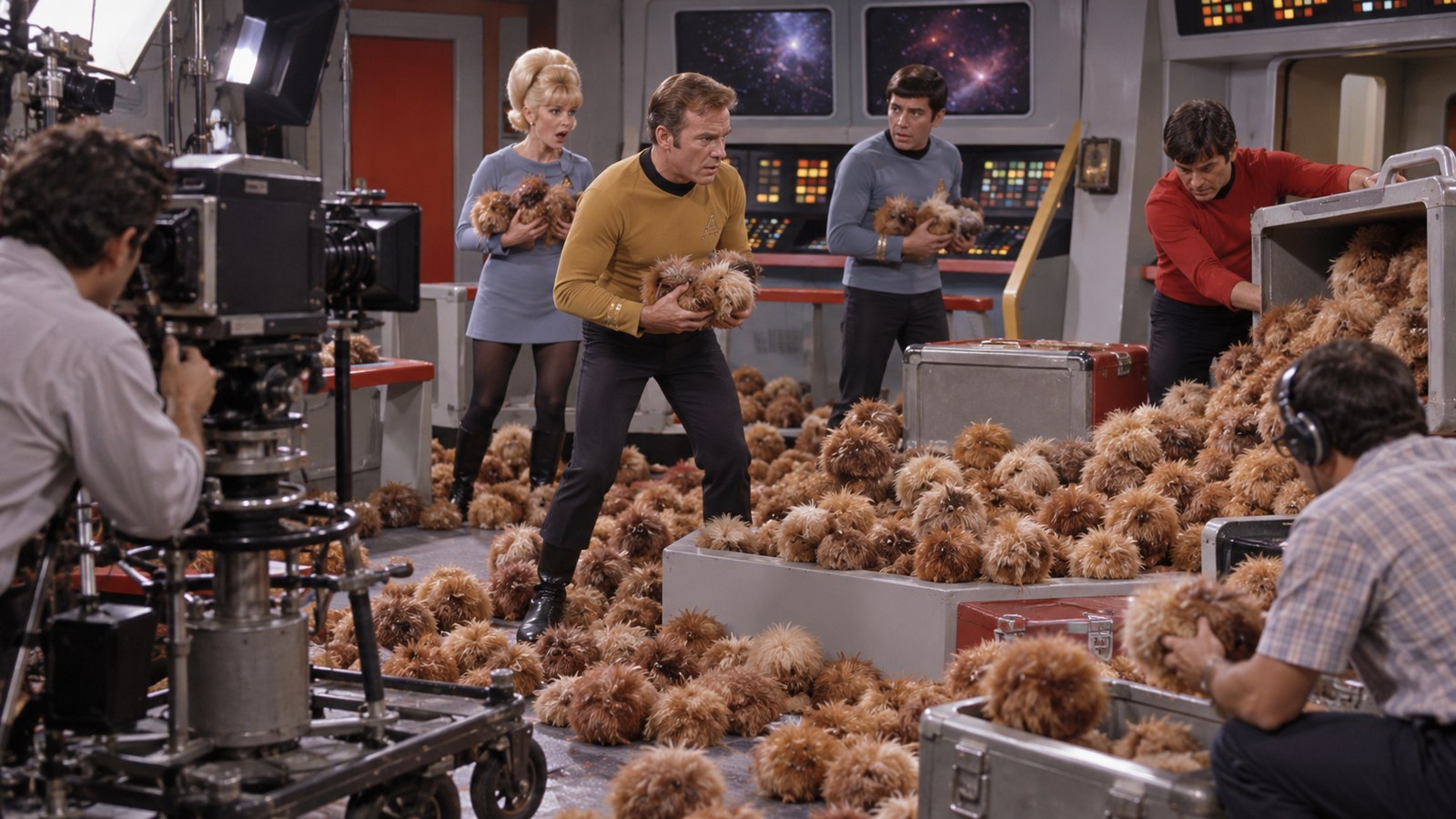 AI reconstruction of The Trouble with Tribbles first aired on NBC on December 29, 1967