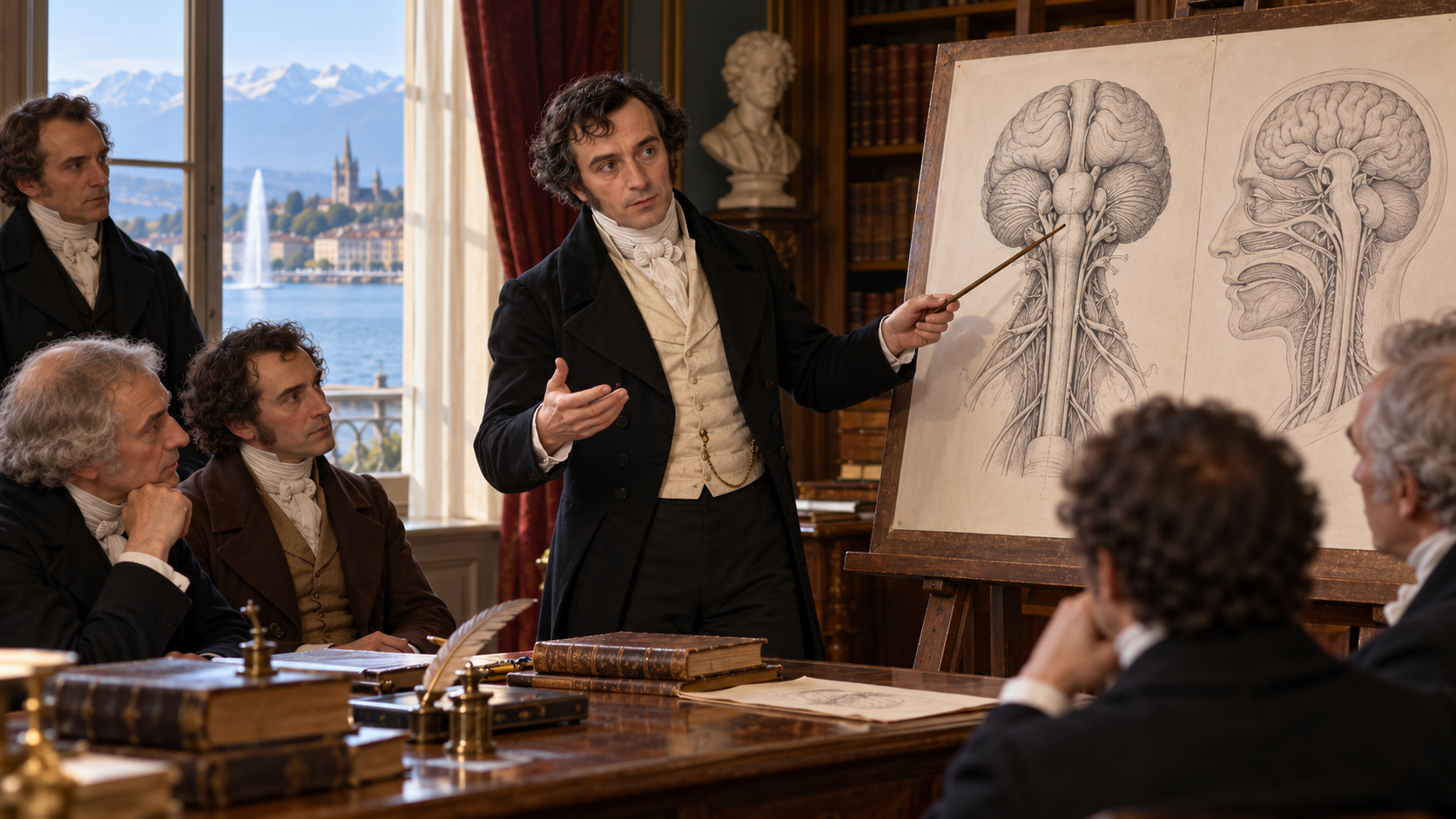 Gaspard Vieusseux describing his stroke symptoms to physicians in early nineteenth-century Geneva