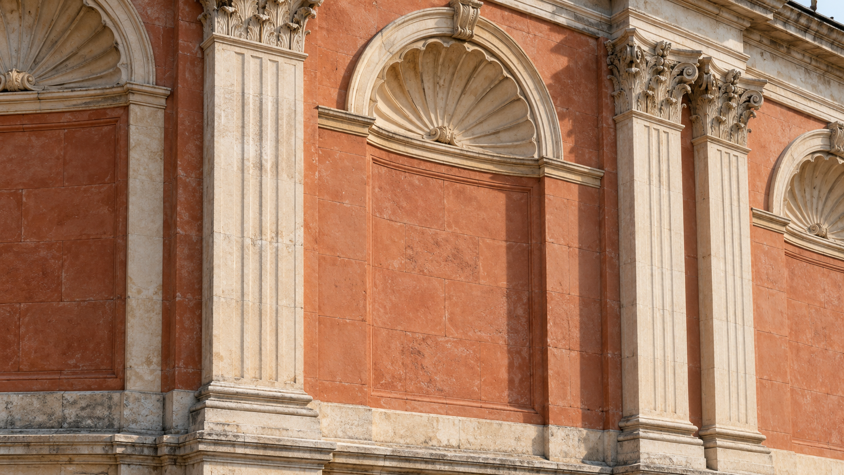 AI-generated reconstruction of historic facade details at Copenhagen's Ny Carlsberg Glyptotek, the certification venue; not an archival photograph.