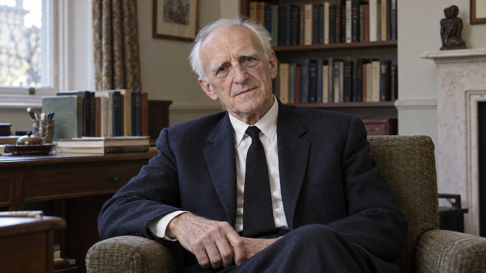 Donald Winnicott in a London study