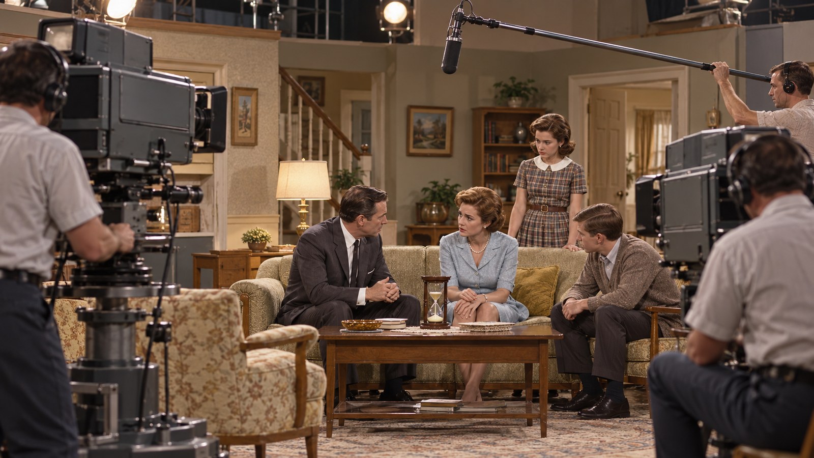 AI reconstruction of the first Days of Our Lives studio production in 1965