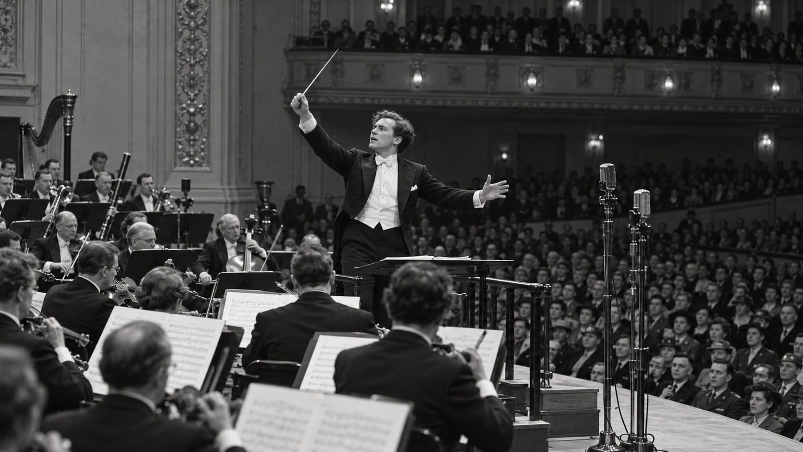 AI reconstruction of Leonard Bernstein's New York Philharmonic debut in 1943