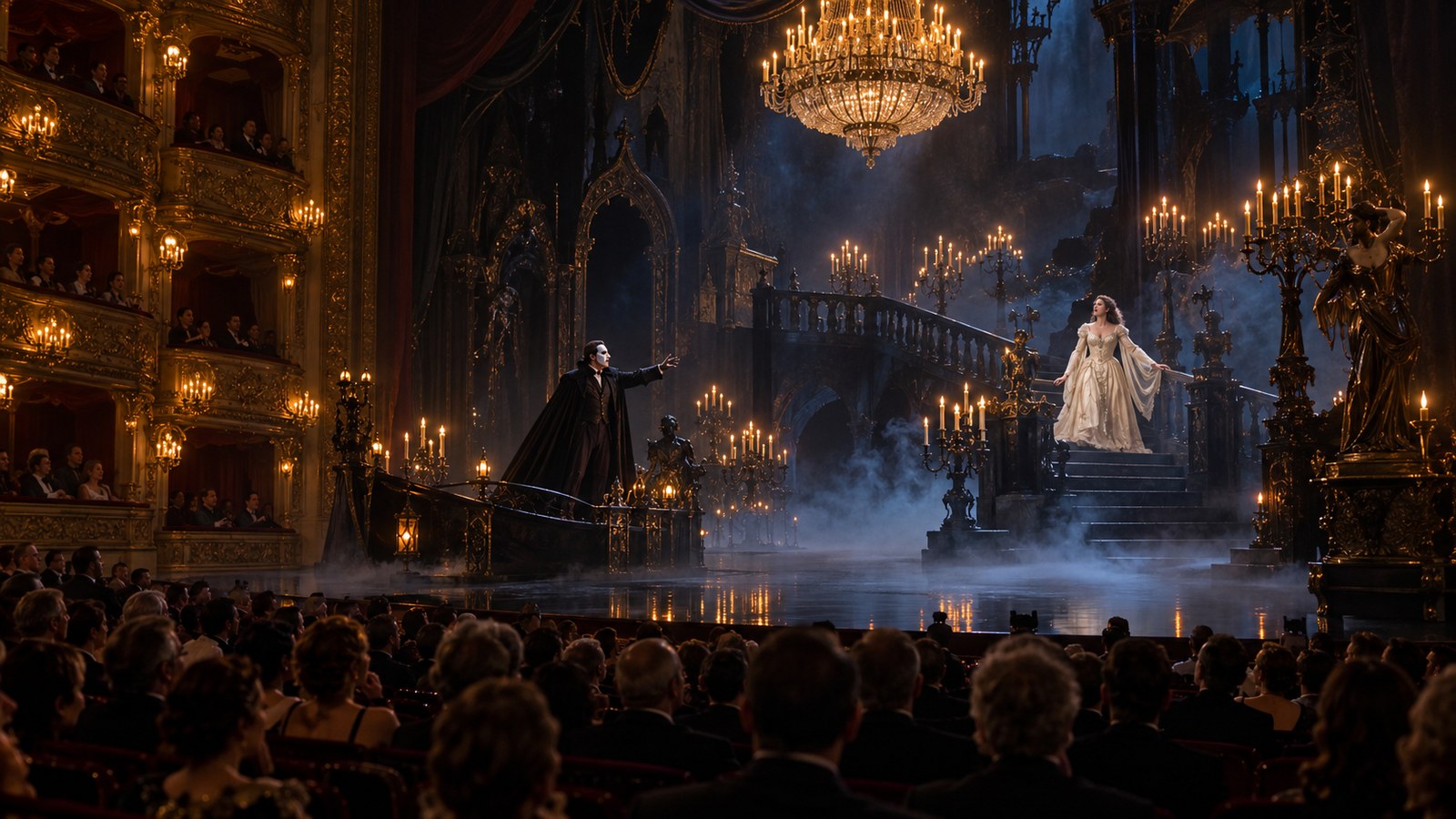 AI reconstruction of The Phantom of the Opera's 1986 London opening night