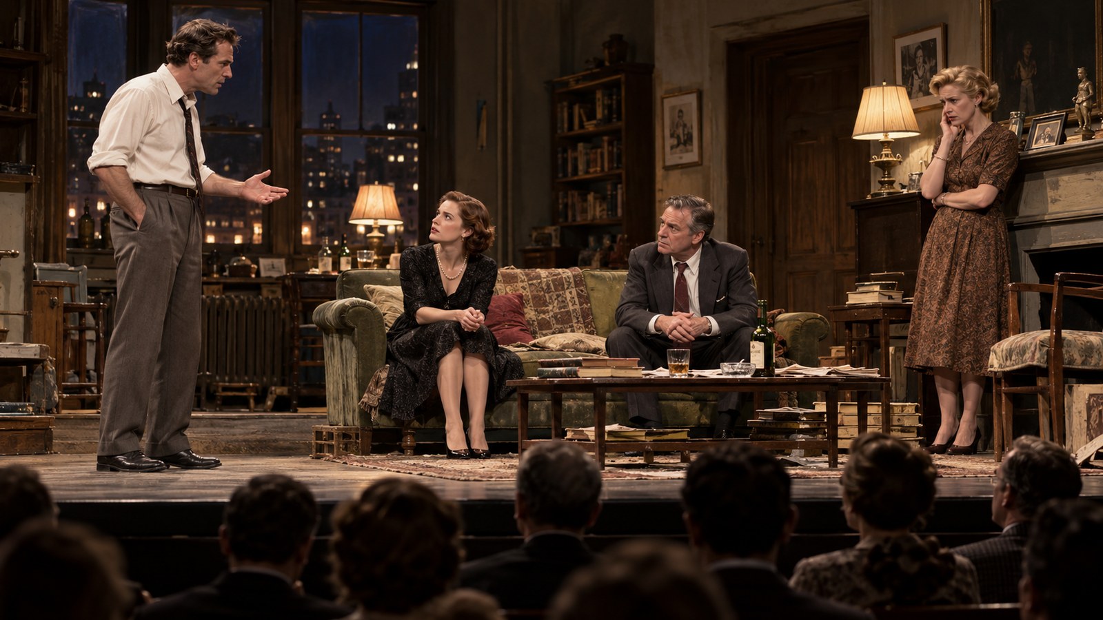 AI reconstruction of the 1962 Broadway opening of Who's Afraid of Virginia Woolf