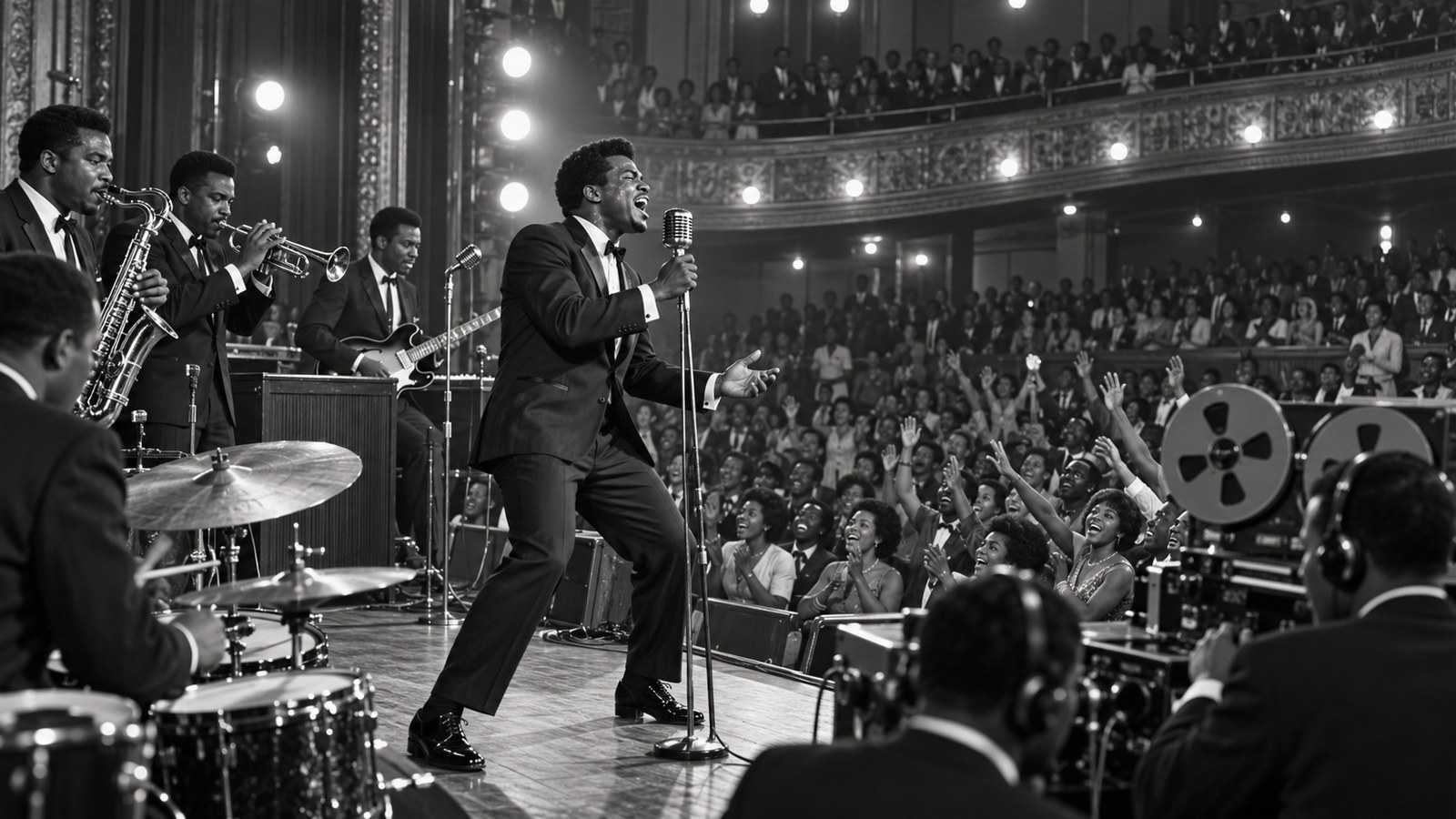 AI reconstruction of James Brown's electrifying 1962 Apollo Theater recording