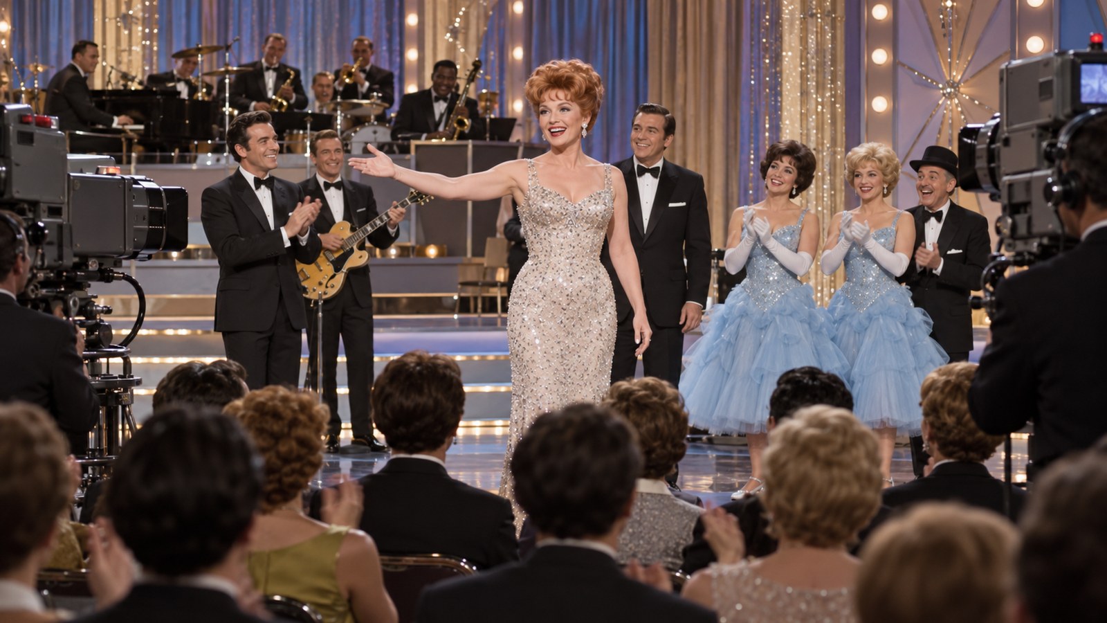 AI reconstruction of Carol Burnett's television variety-show debut in 1967