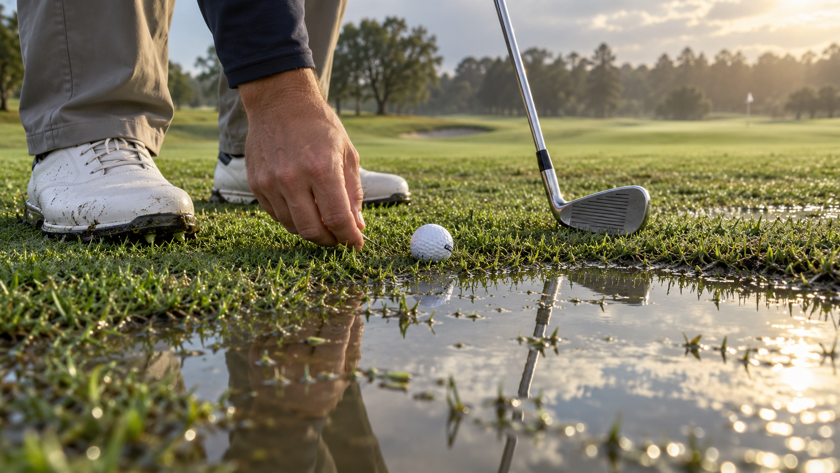 How Golf Temporary-Water Relief Works