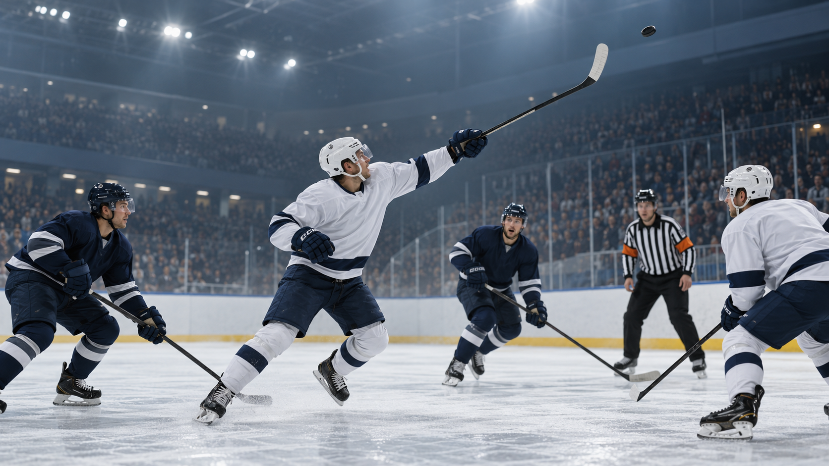 How High-Sticking the Puck Works in Hockey