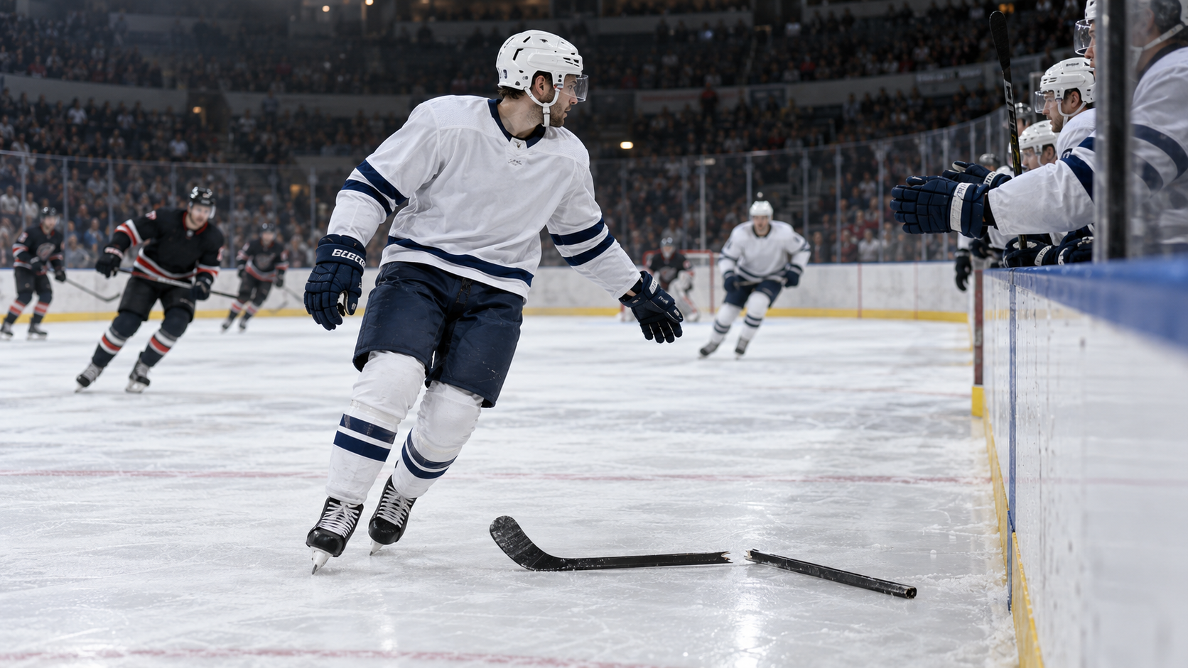 How Hockey Broken-Stick Rules Work