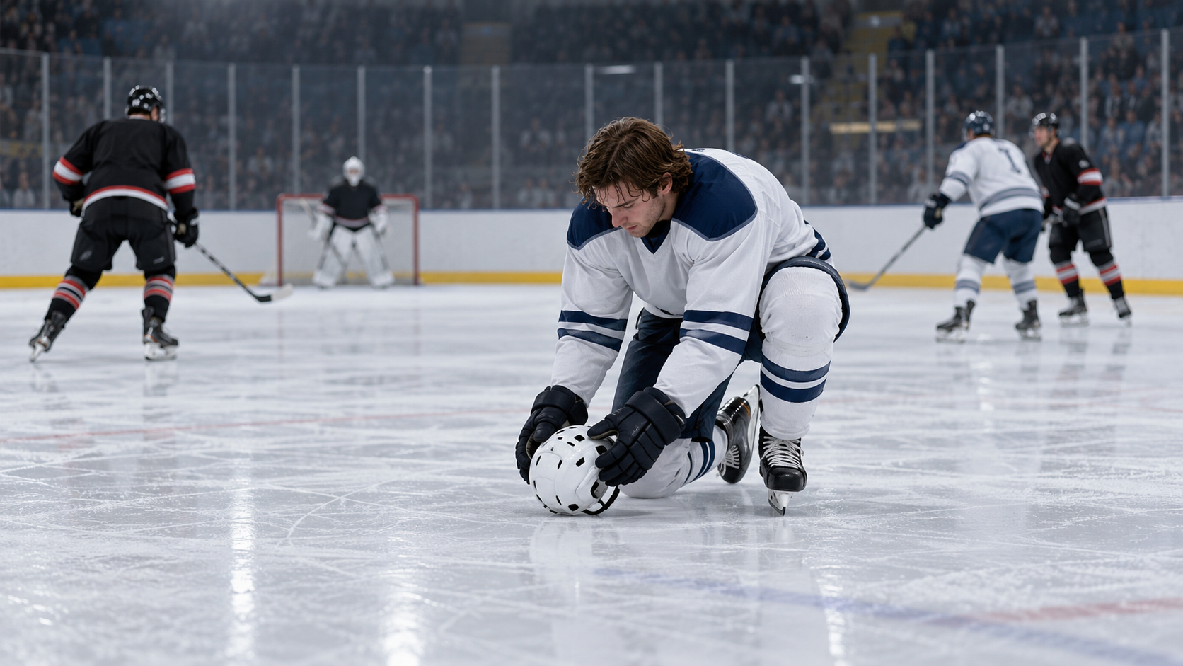 How Hockey’s Lost-Helmet Rule Works