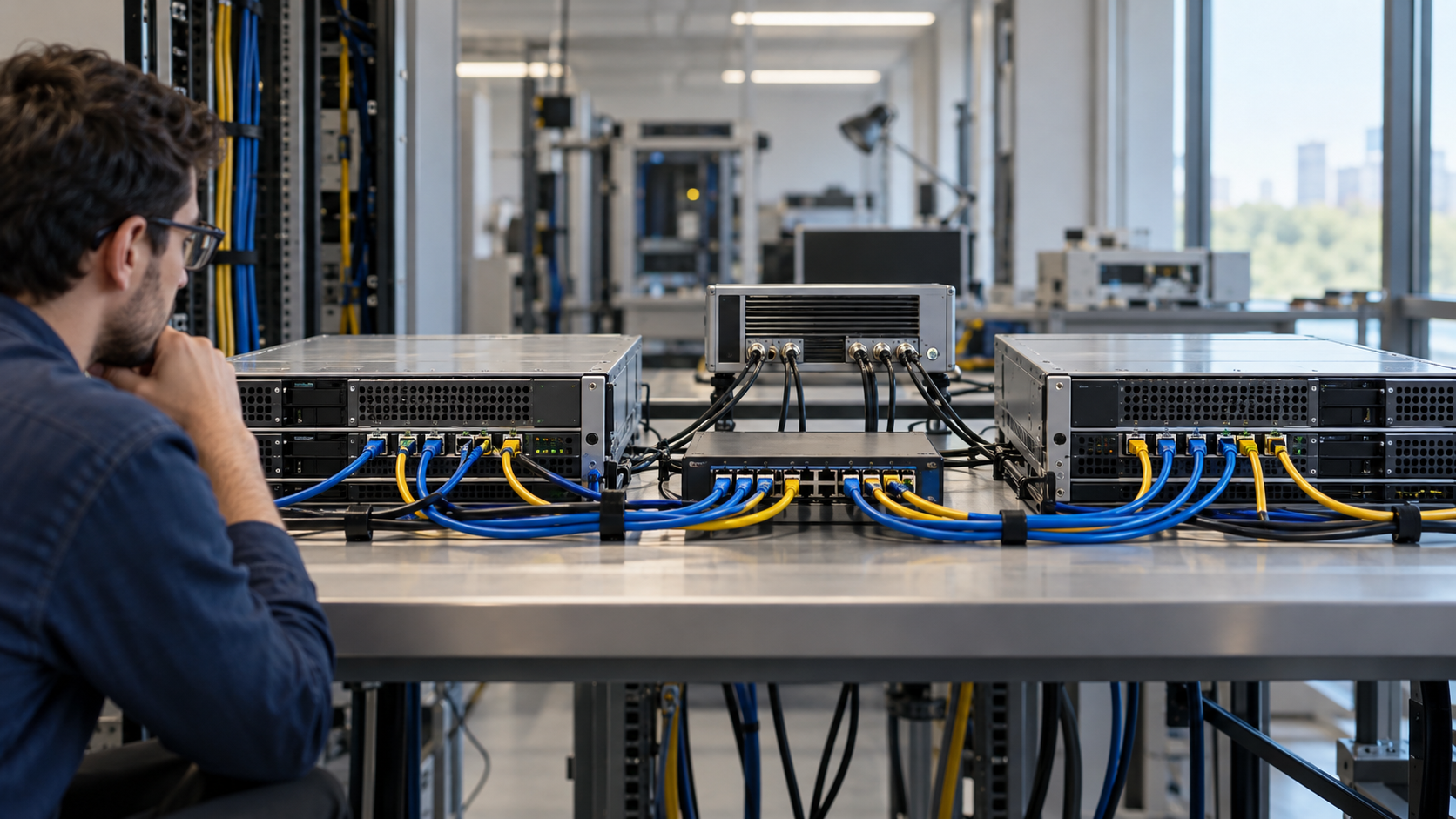 Network packets moving through an encrypted low-latency connection between devices