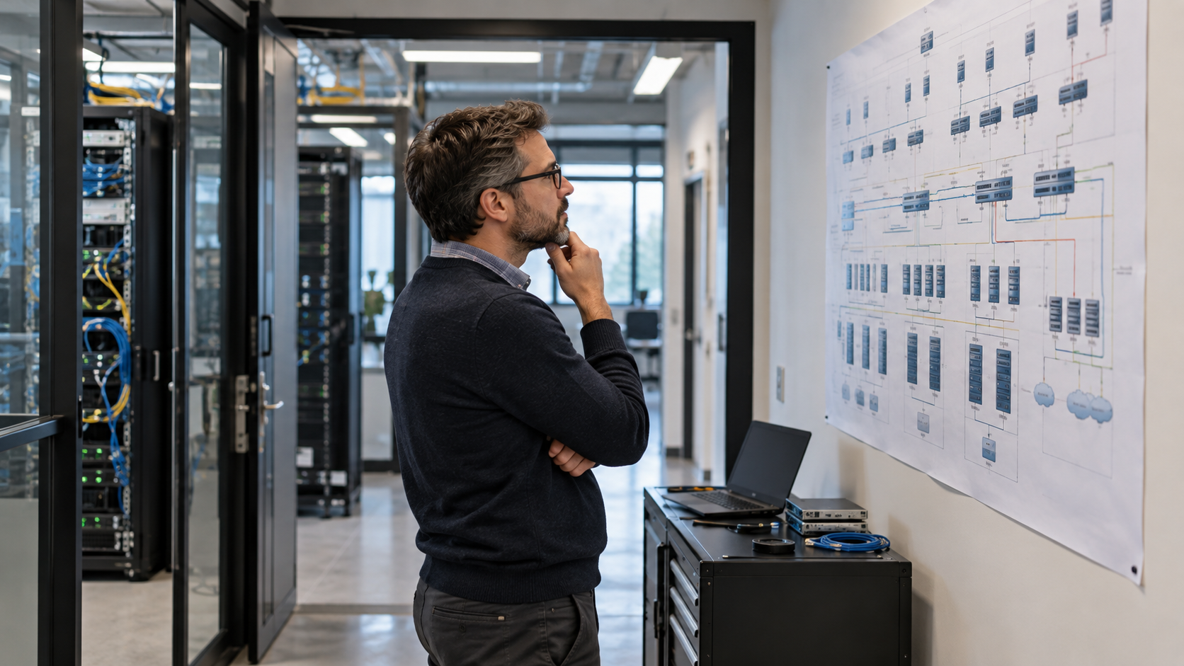 Data center divided into protected network zones with controlled gateways between workloads