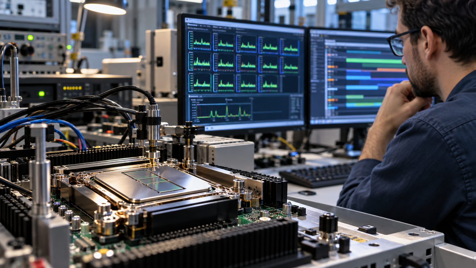Operating system scheduler assigning colorful process threads across multiple CPU cores