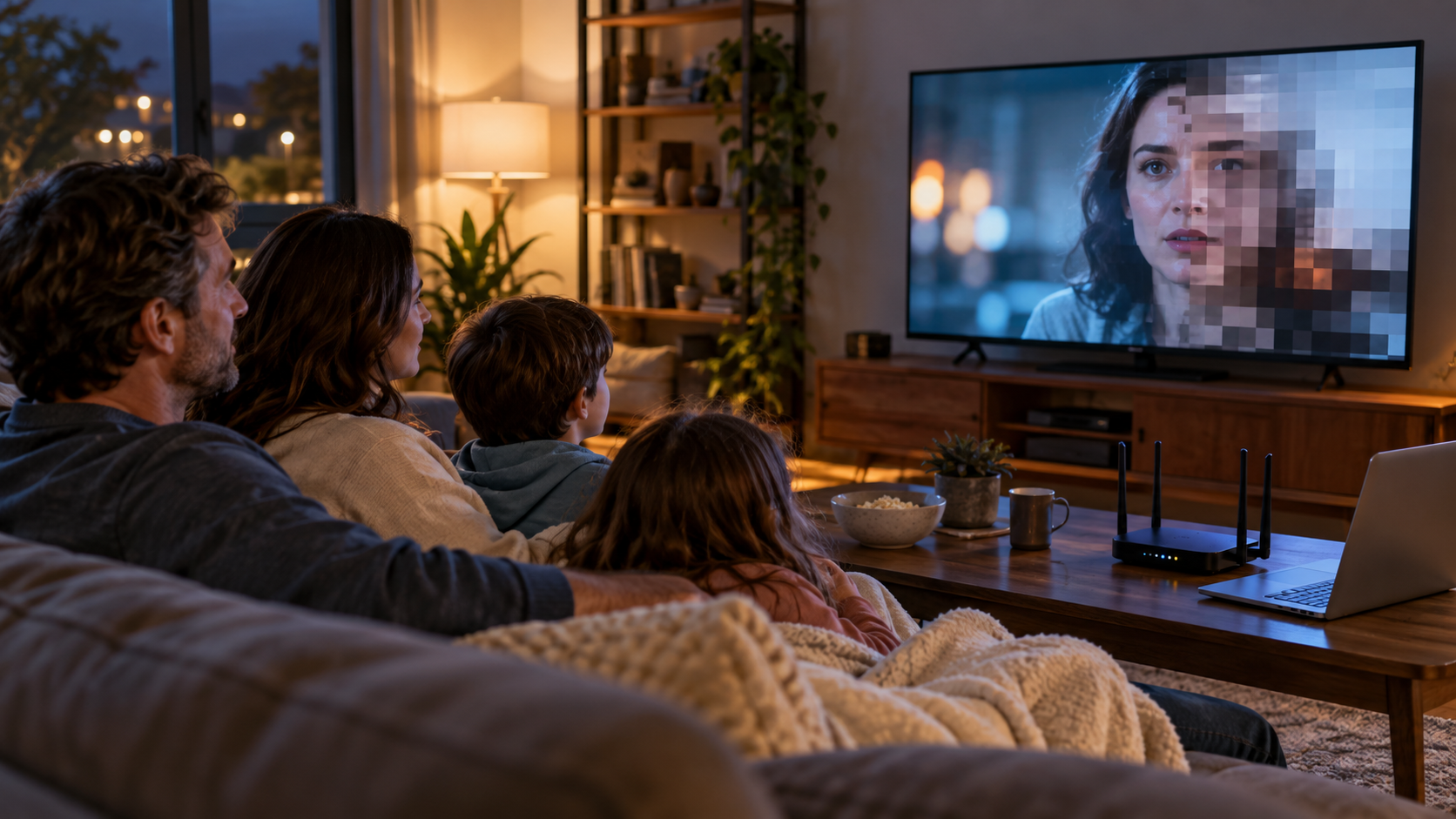 Video player dynamically selecting among multiple quality streams as network bandwidth changes