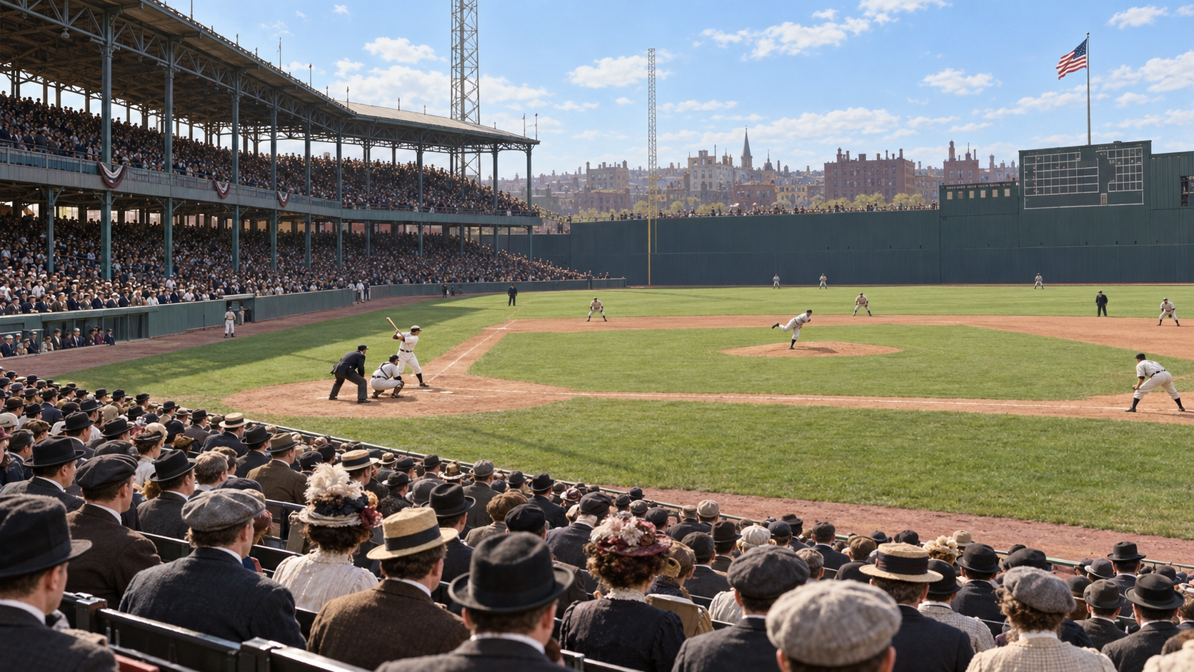 Historical reconstruction of 1912: Fenway Park Opens on April 20, 1912
