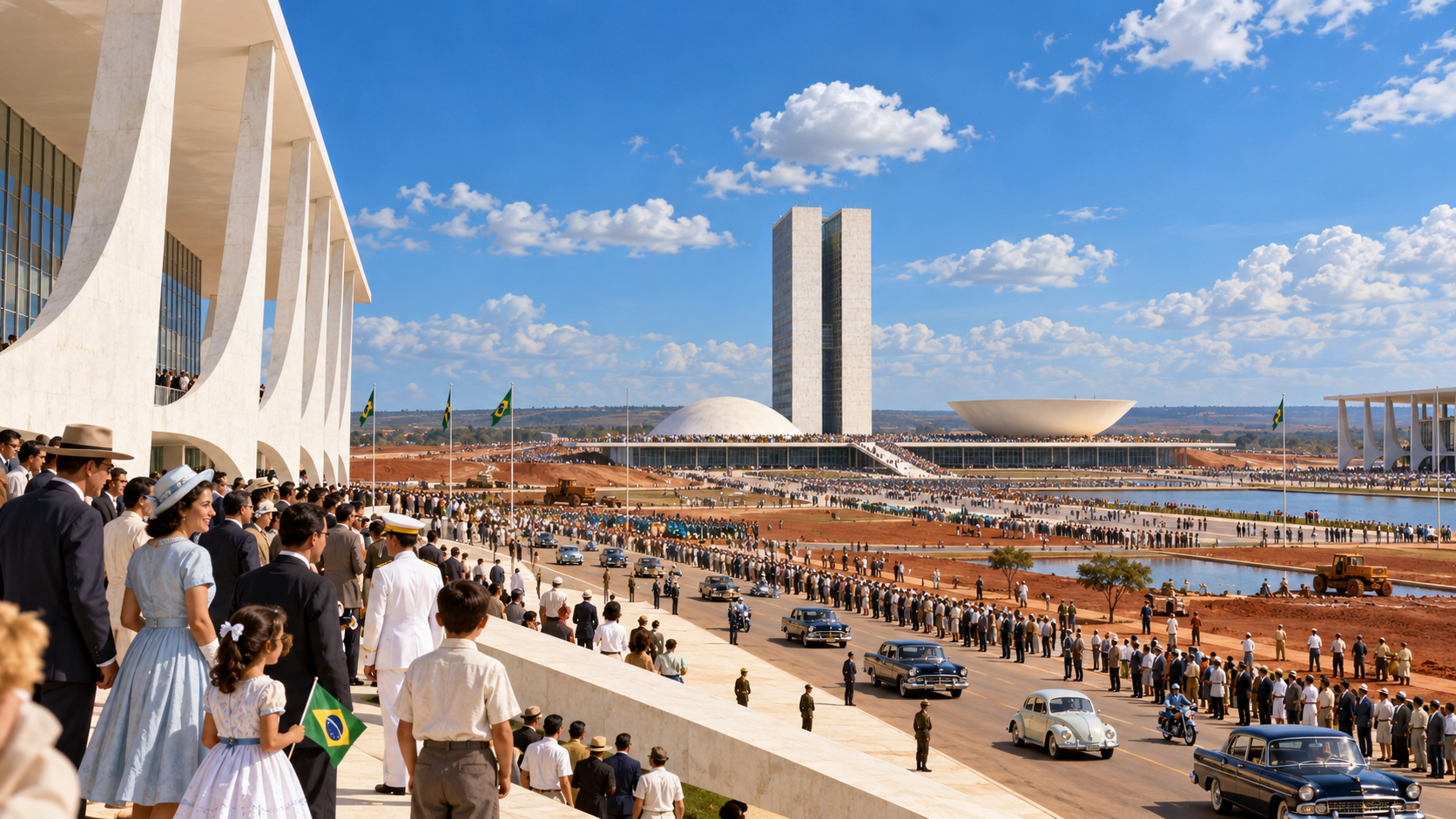 Historical reconstruction of 1960: Brasília Is Inaugurated on April 21, 1960