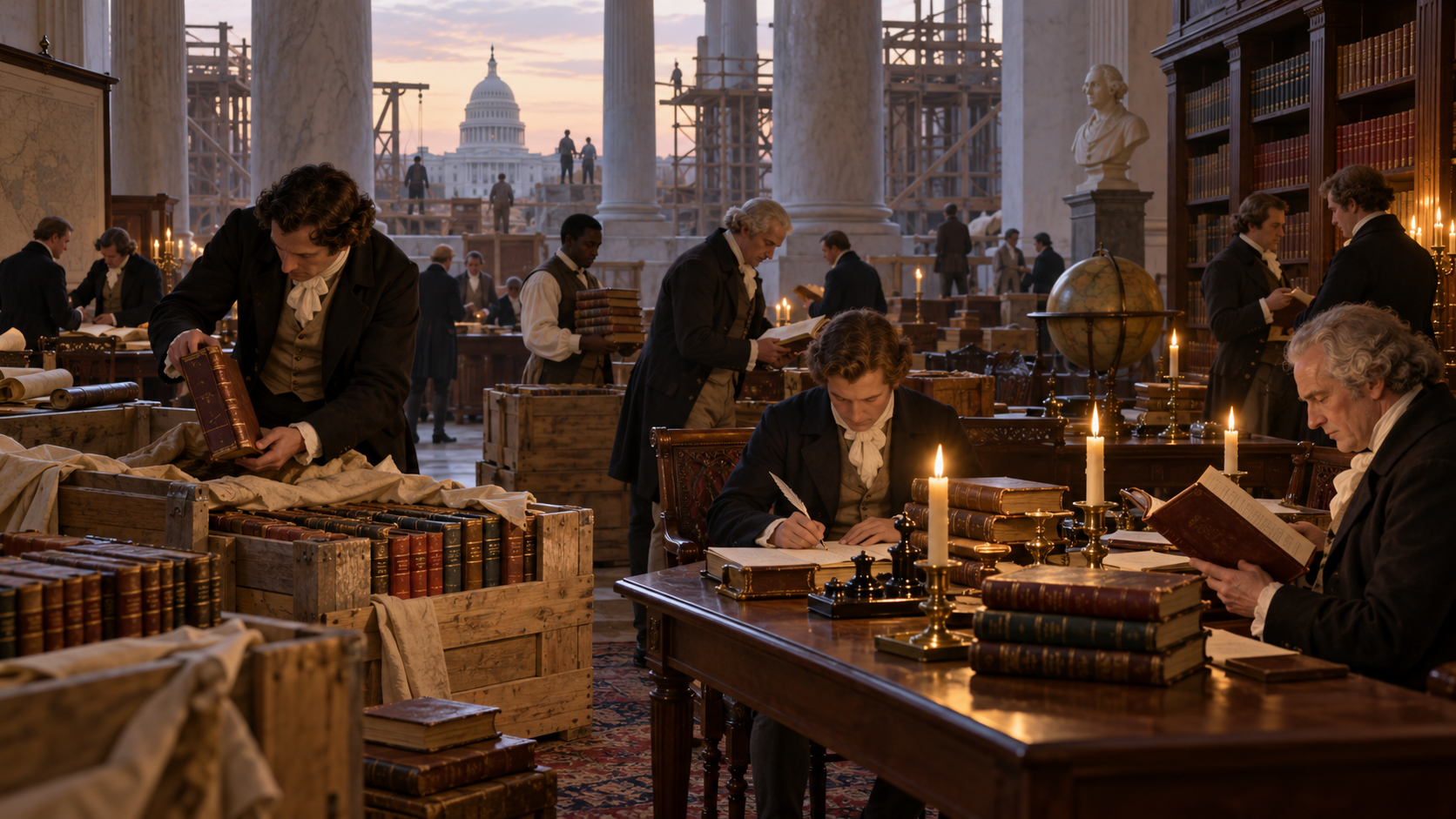 Historical reconstruction of 1800: Library of Congress Founded on April 24, 1800