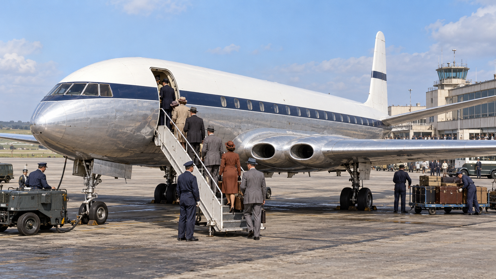 Historical reconstruction of 1952: First Jetliner Service on May 2, 1952