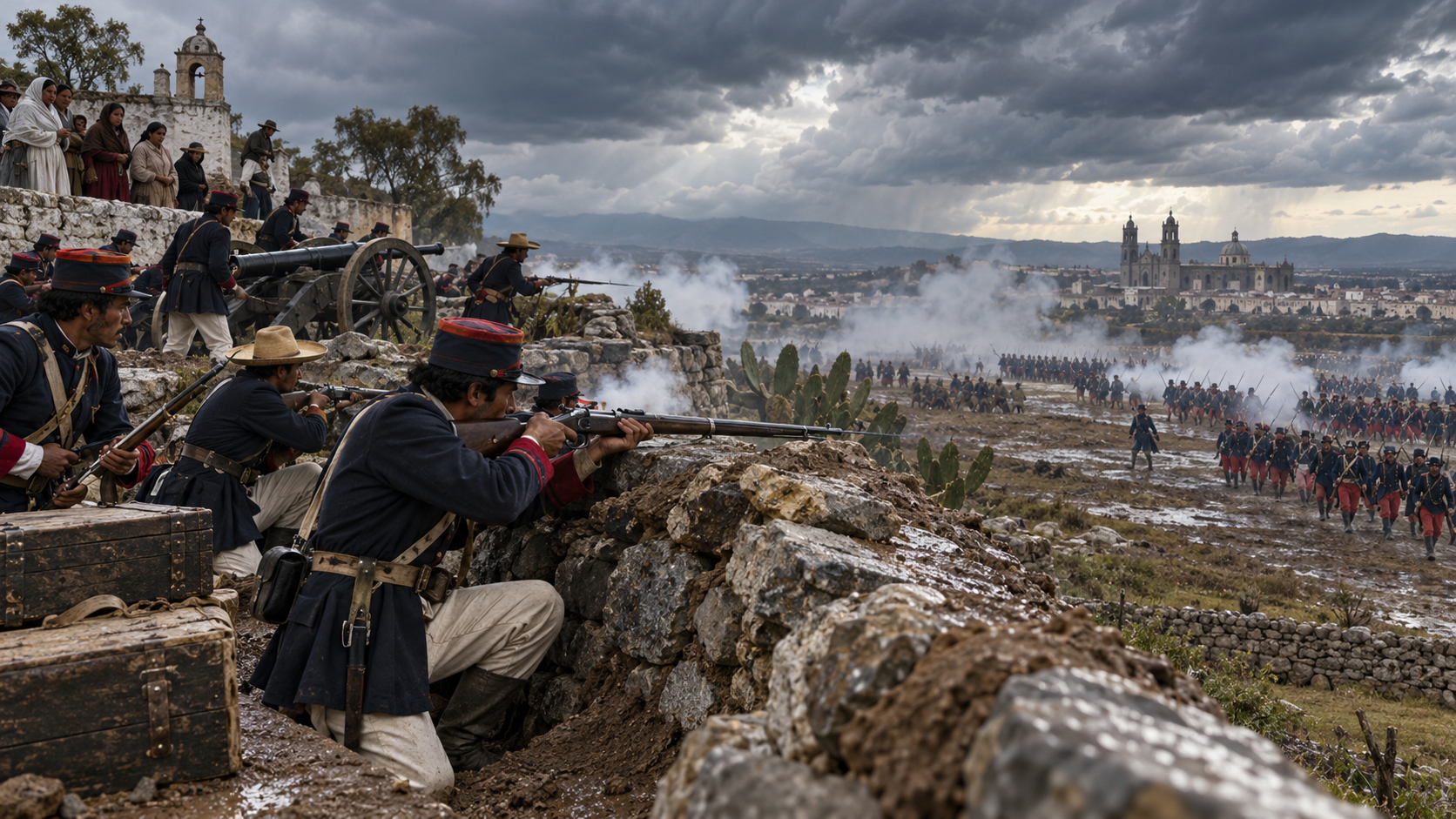 Historical reconstruction of 1862: Battle of Puebla on May 5, 1862