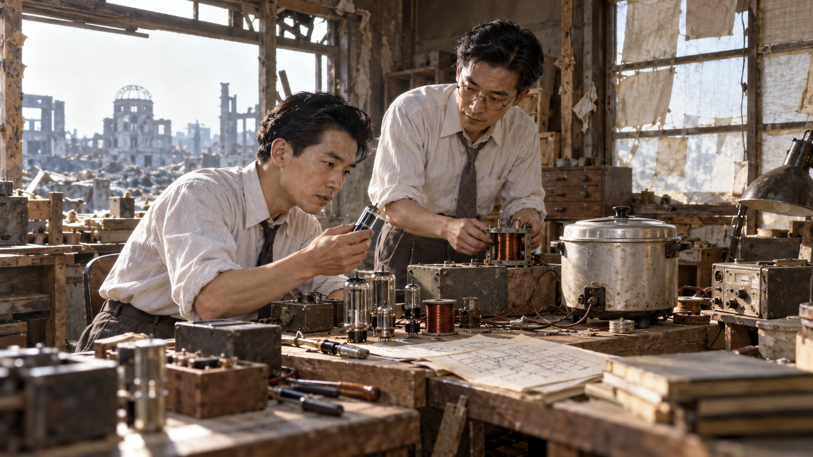 Historical reconstruction of 1946: Sony Predecessor Is Founded on May 7, 1946