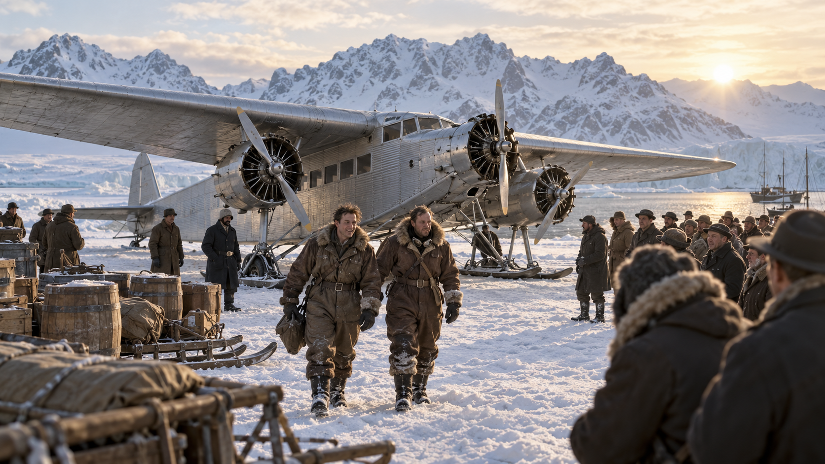 Historical reconstruction of 1926: Byrd Claims Polar Flight on May 9, 1926