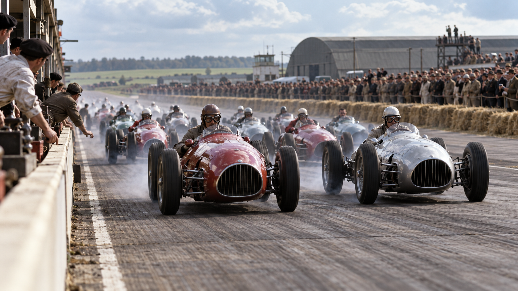 Historical reconstruction of 1950: First Formula One Race on May 13, 1950